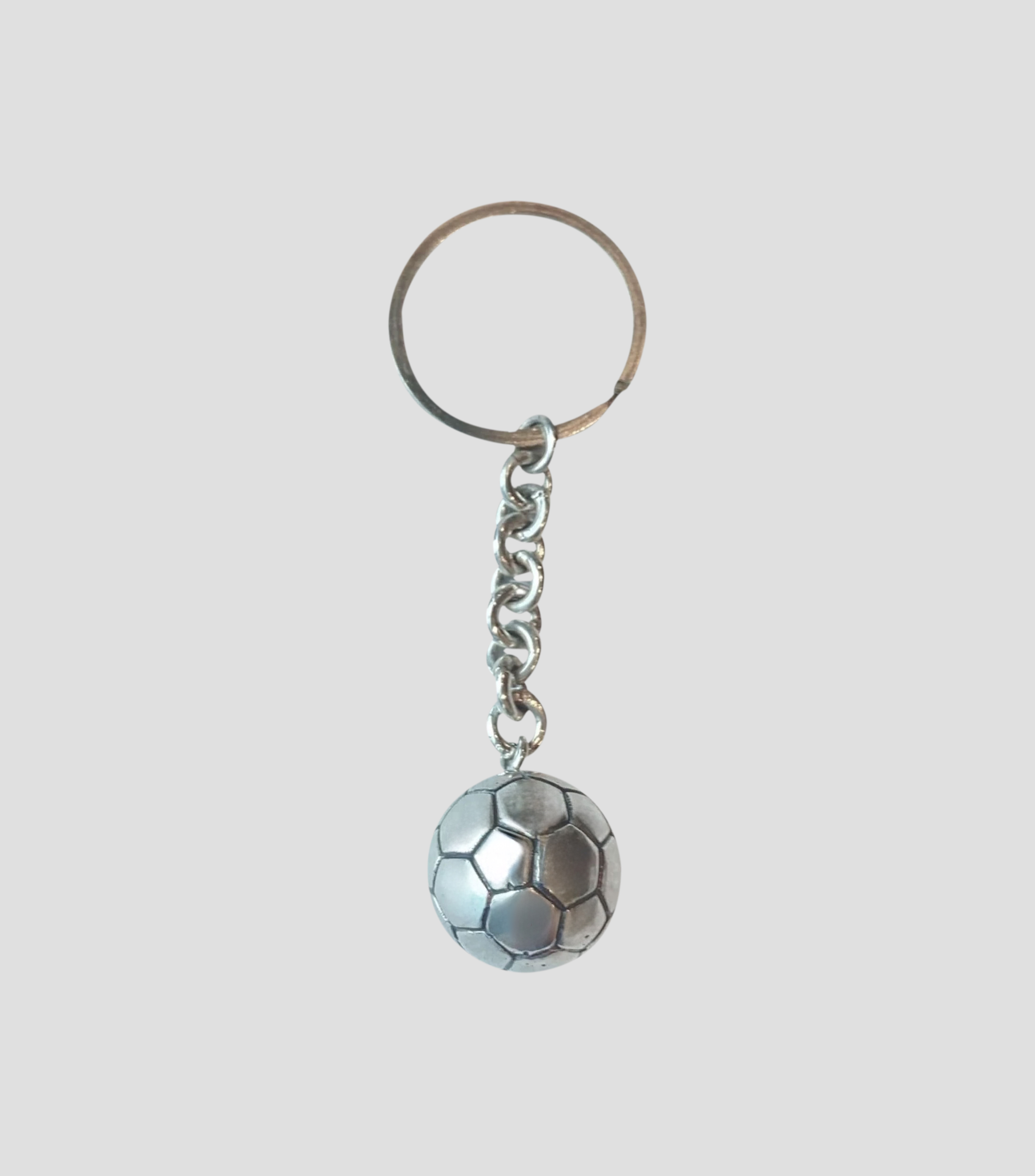 Llavero Balón en Plata .925 Hombre