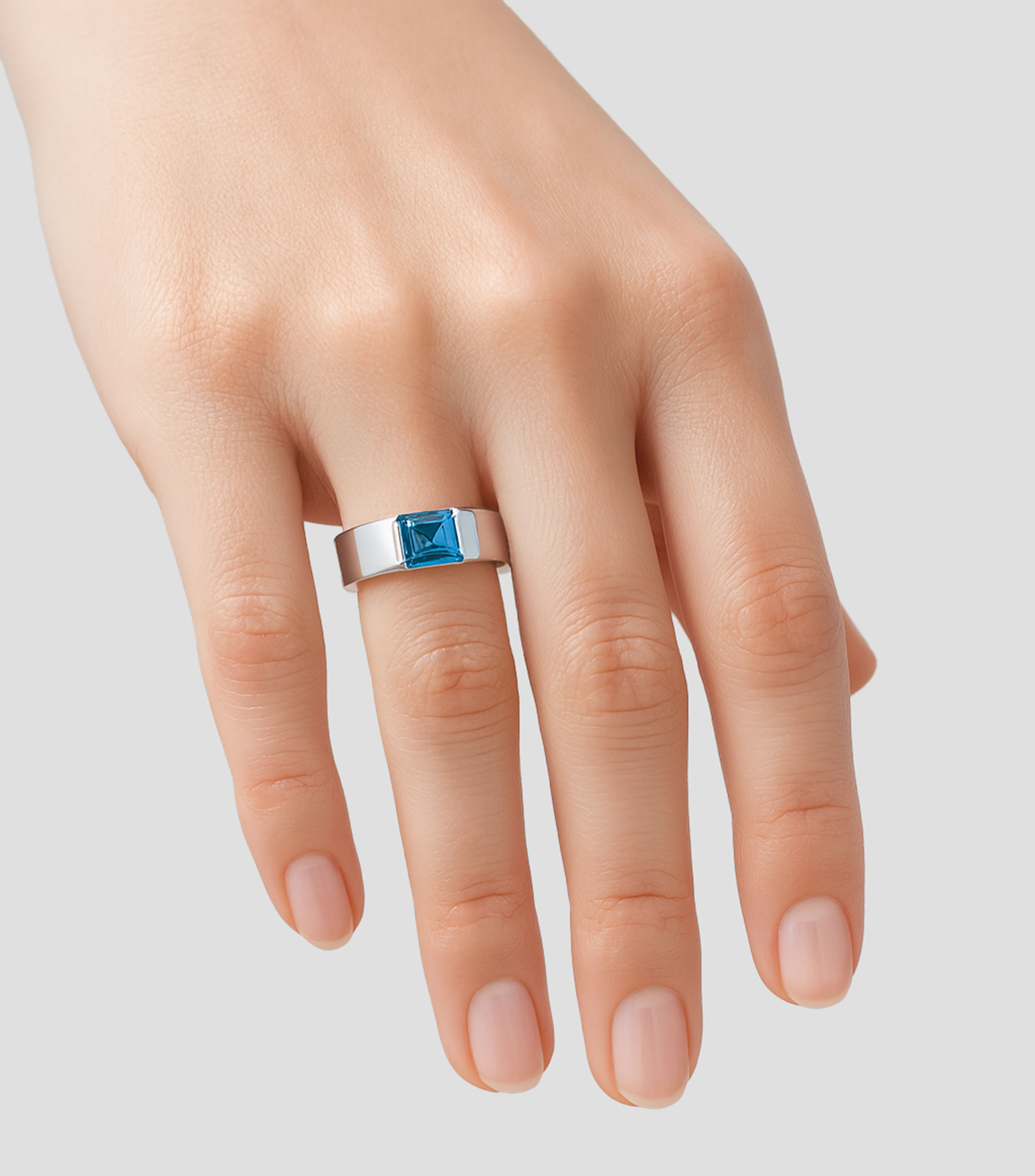 Anillo en plata Mujer