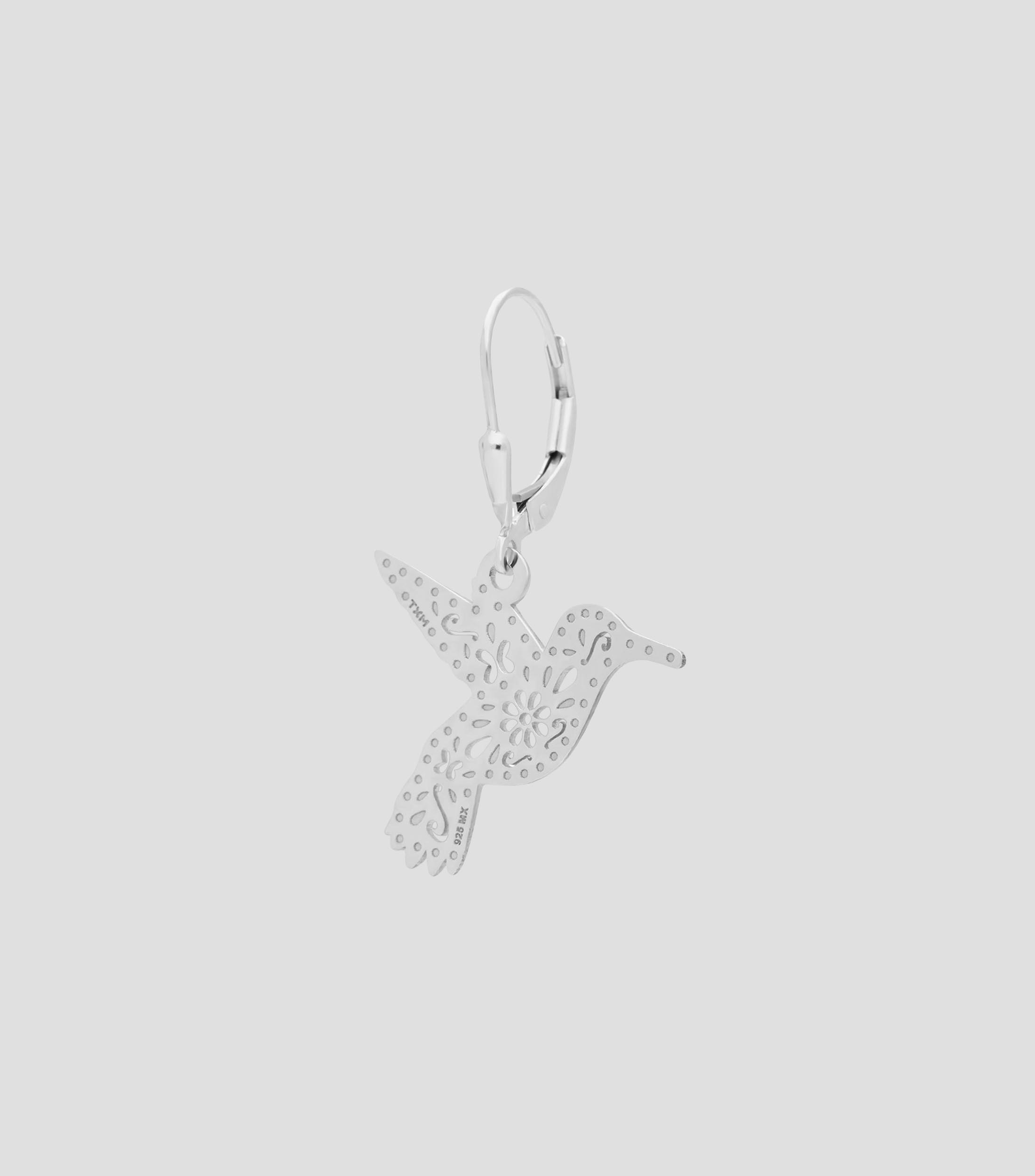 Aretes en plata Colibrí Mujer