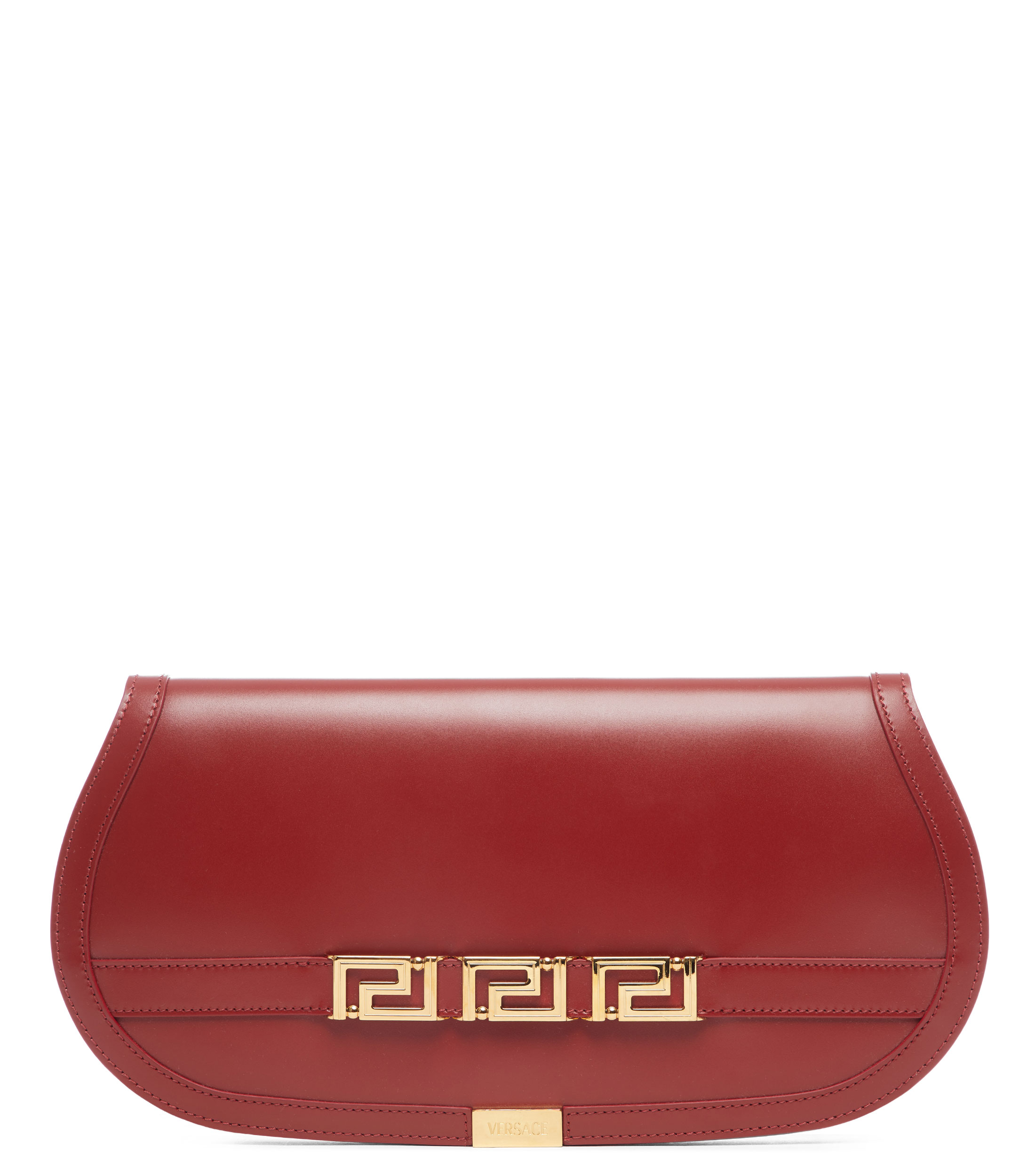 Versace Bolso Greca clutch de piel lisa - El Palacio de Hierro Versace Bolso Greca clutch de piel lisa - El Palacio de Hierro