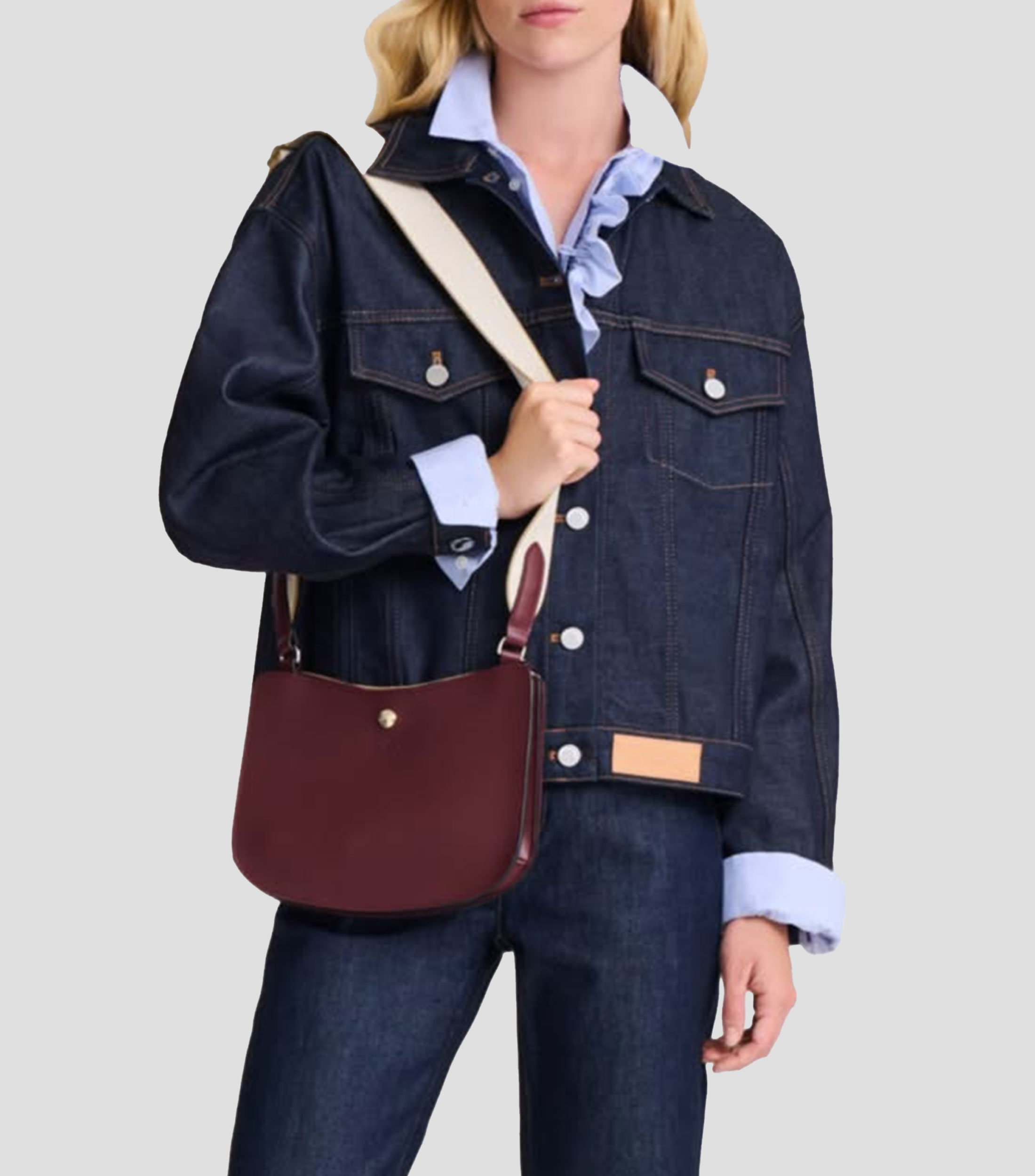 Bolsa crossbody en piel Mujer