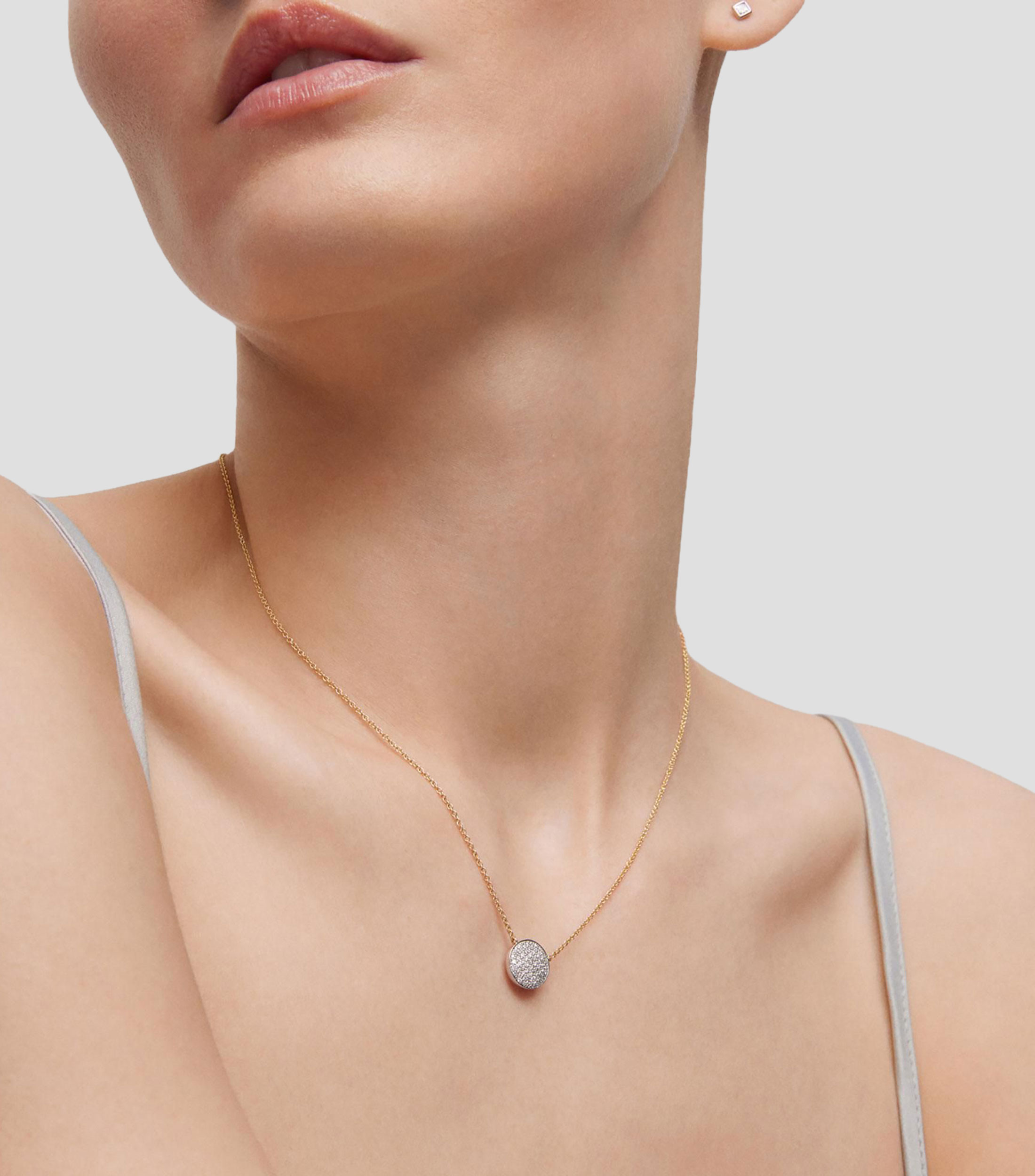 Collar en oro combinado 18 kilates con diamantes Diamonds Mujer