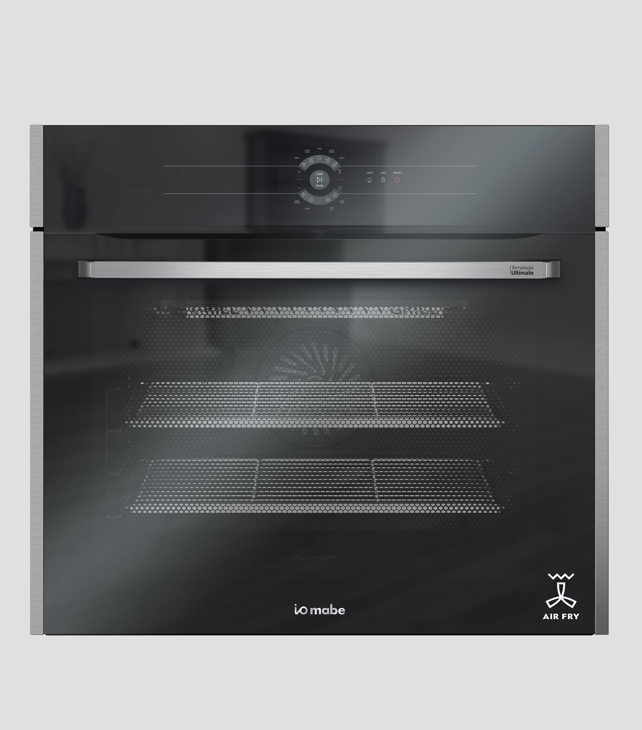 Horno Empotrable Negro Espejo 80 cm Air Fry a gas