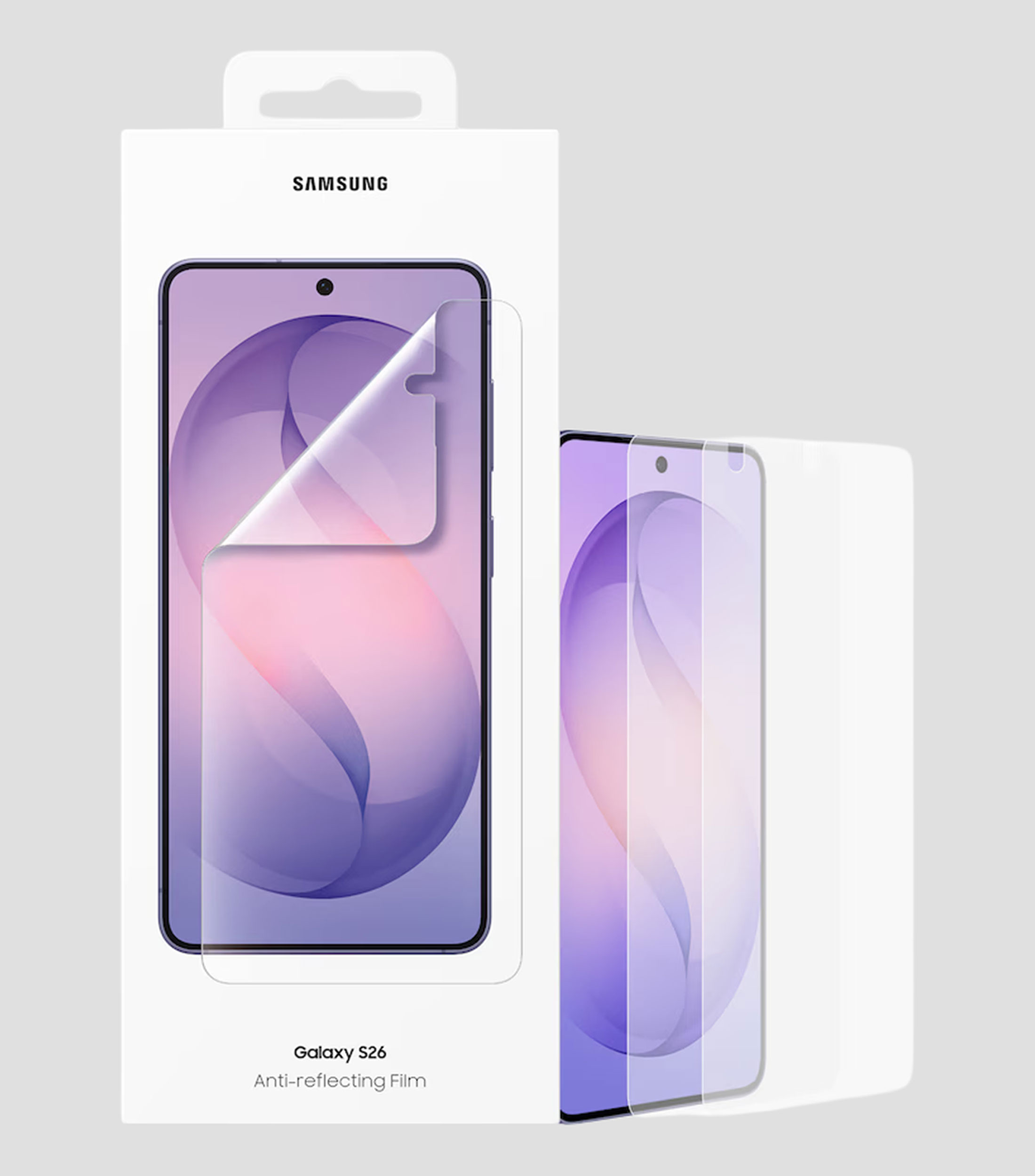 Mica protectora antirreflejante para Galaxy S26