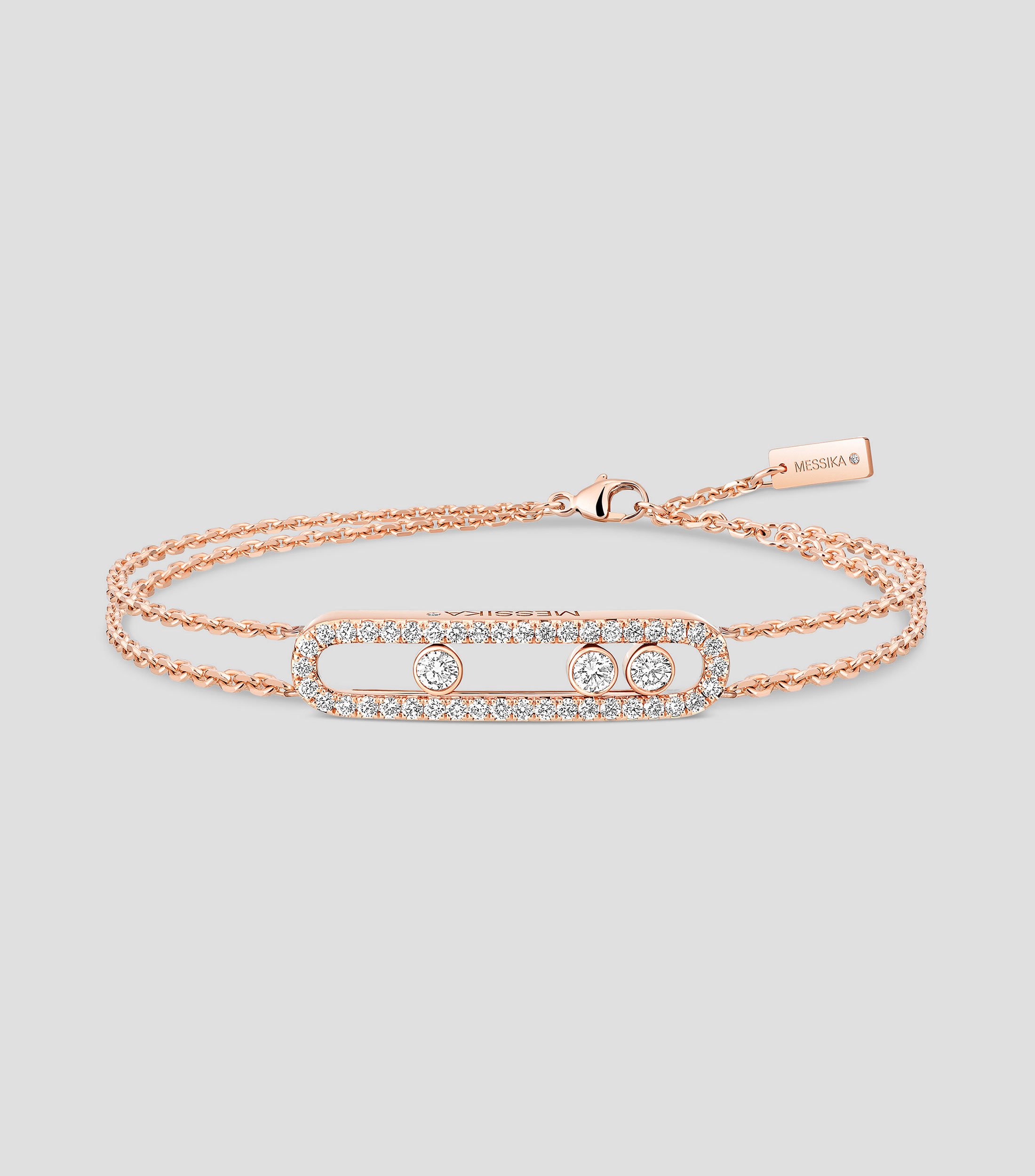 Pulsera en oro rosa 18 Kts Mujer