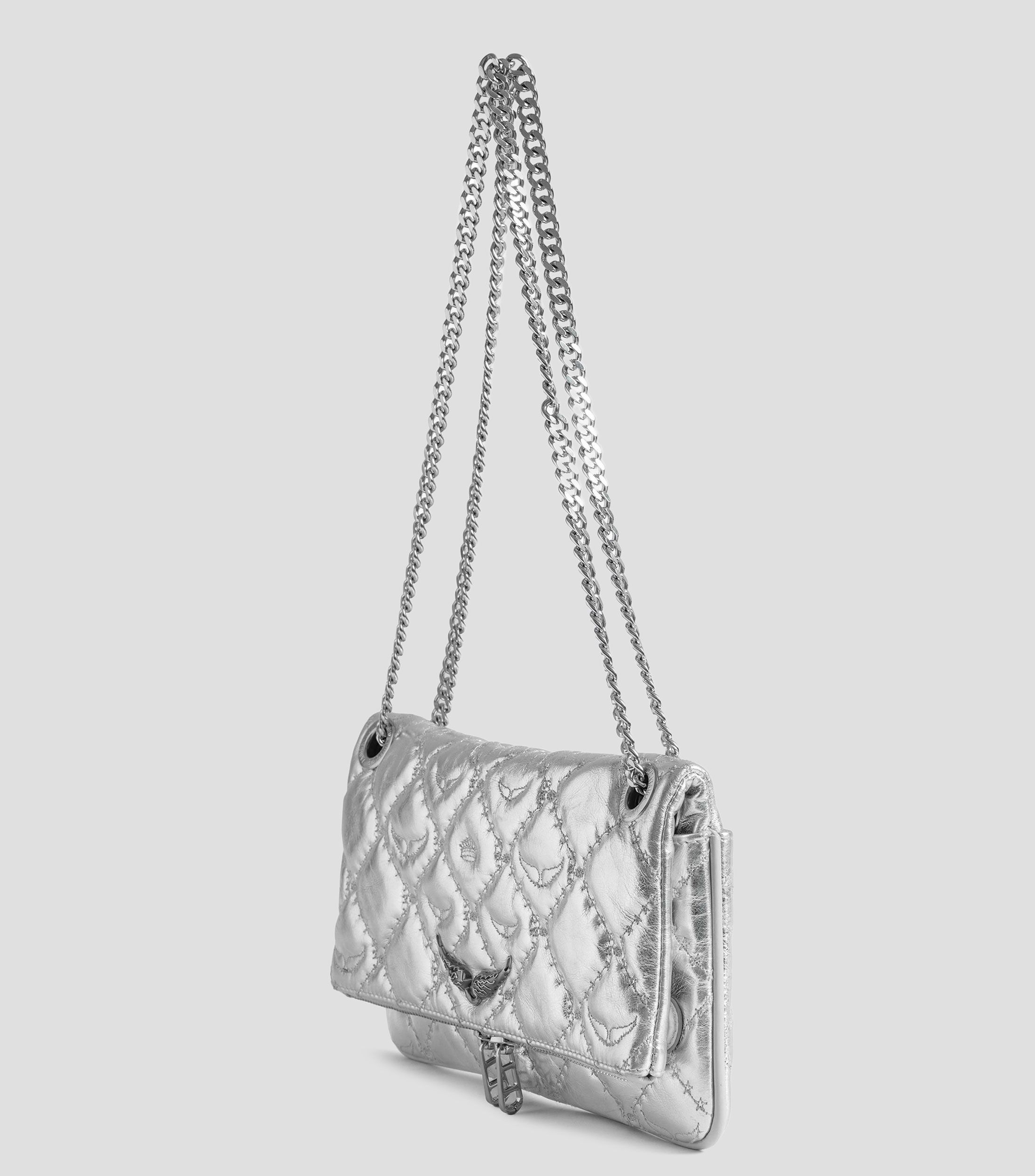 Bolsa crossbody en piel Rock II monogram Mujer