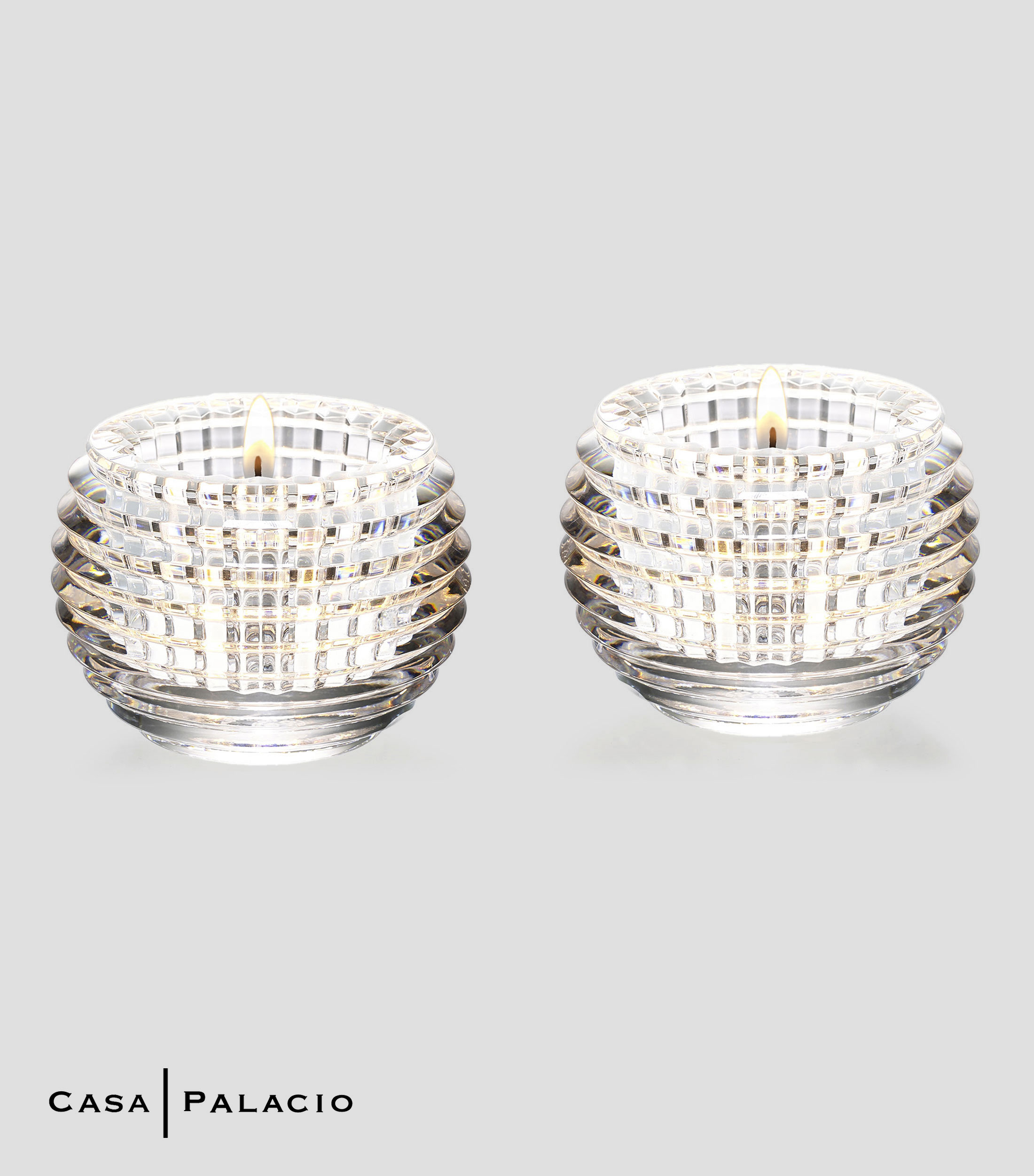 Portavela Eye en cristal