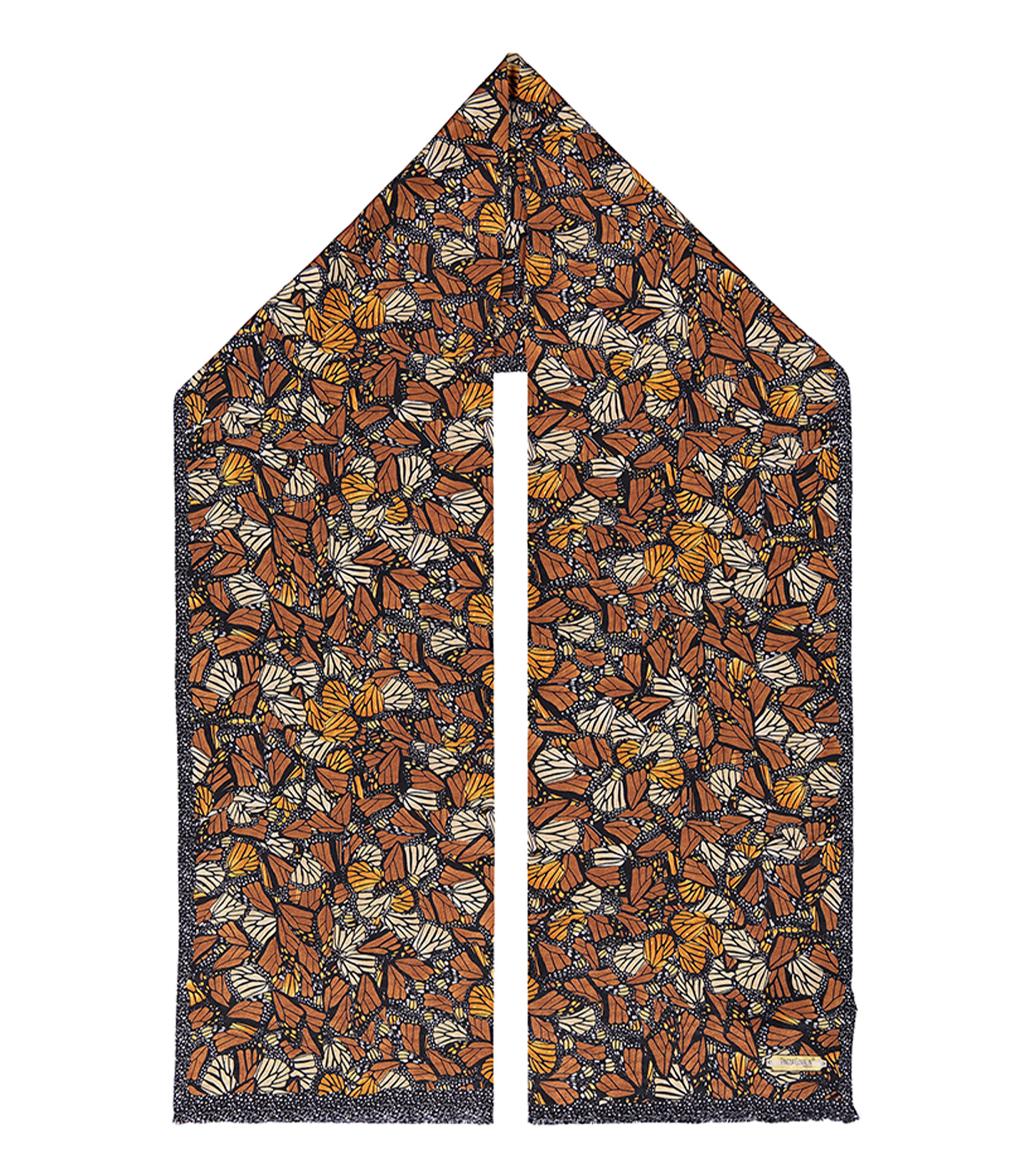 Bufanda mariposas monarca multicolor Mujer