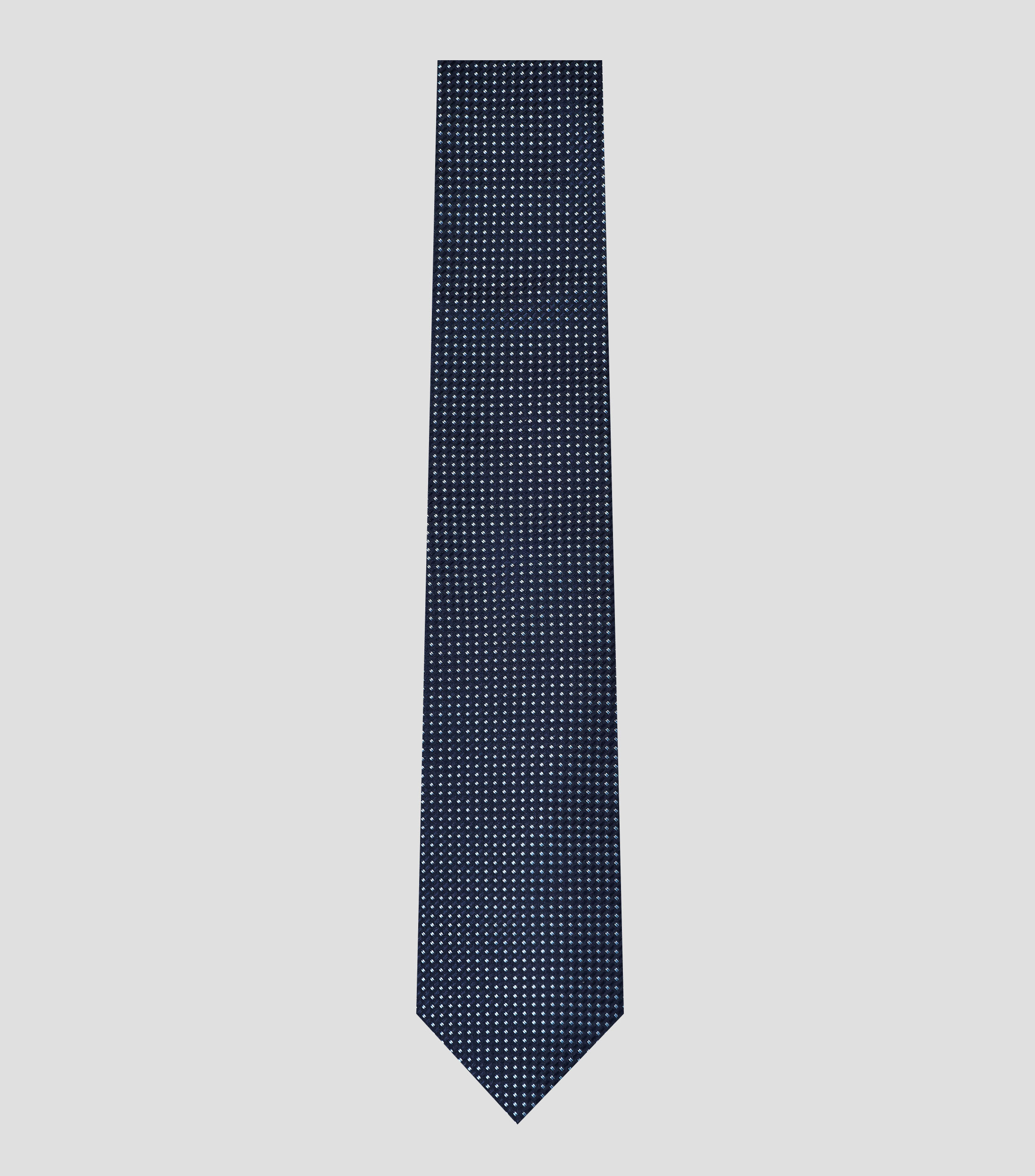 Corbata ancha azul polkadots