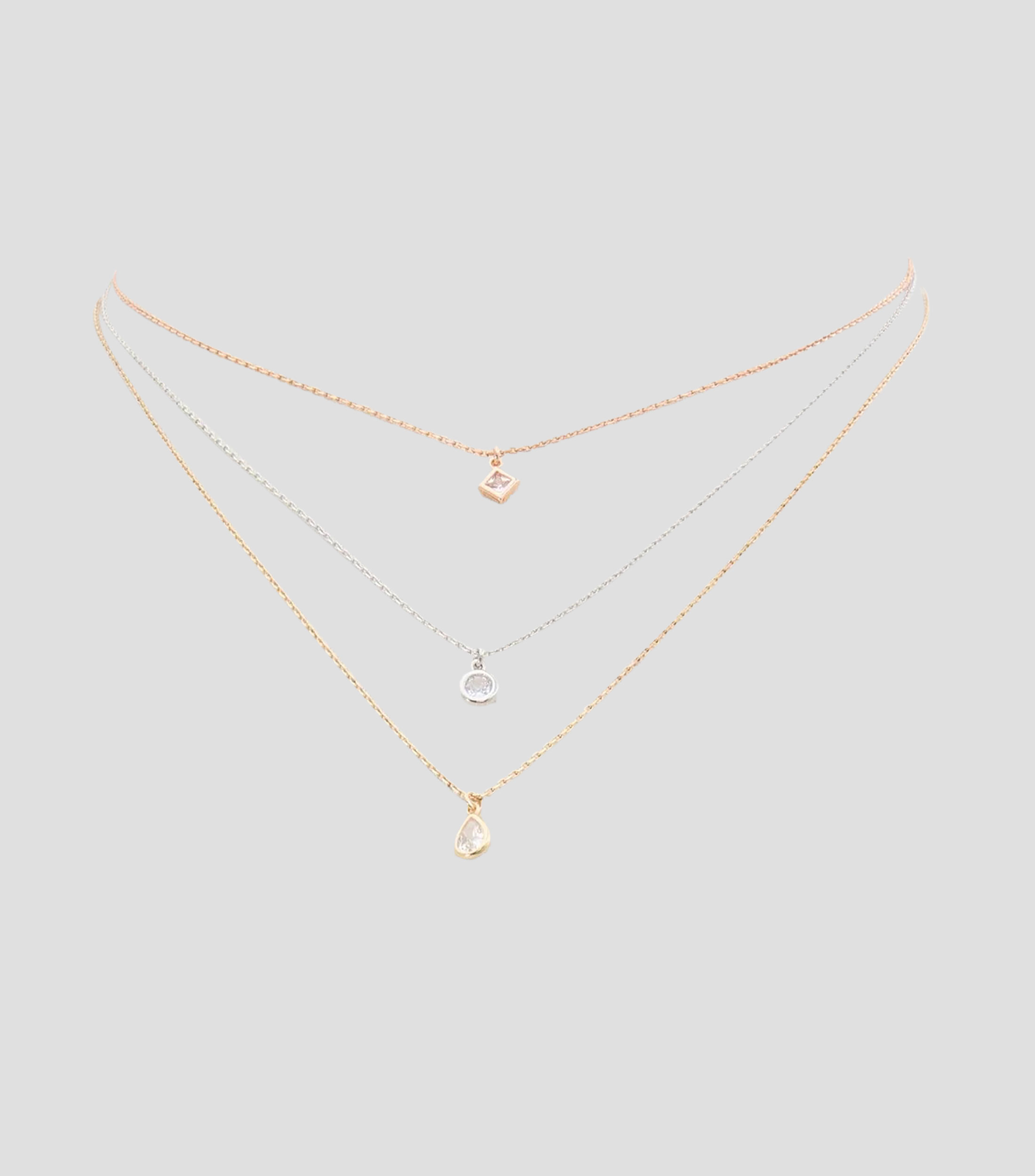 Collar con cristales Mujer