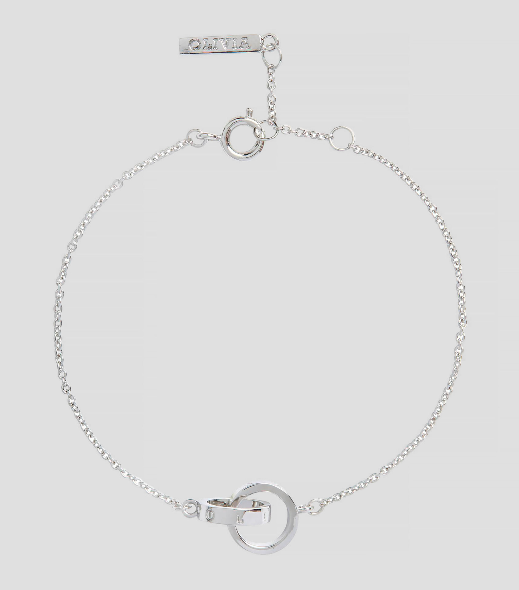 Pulsera con dije de aros entrelazados Classics Mujer