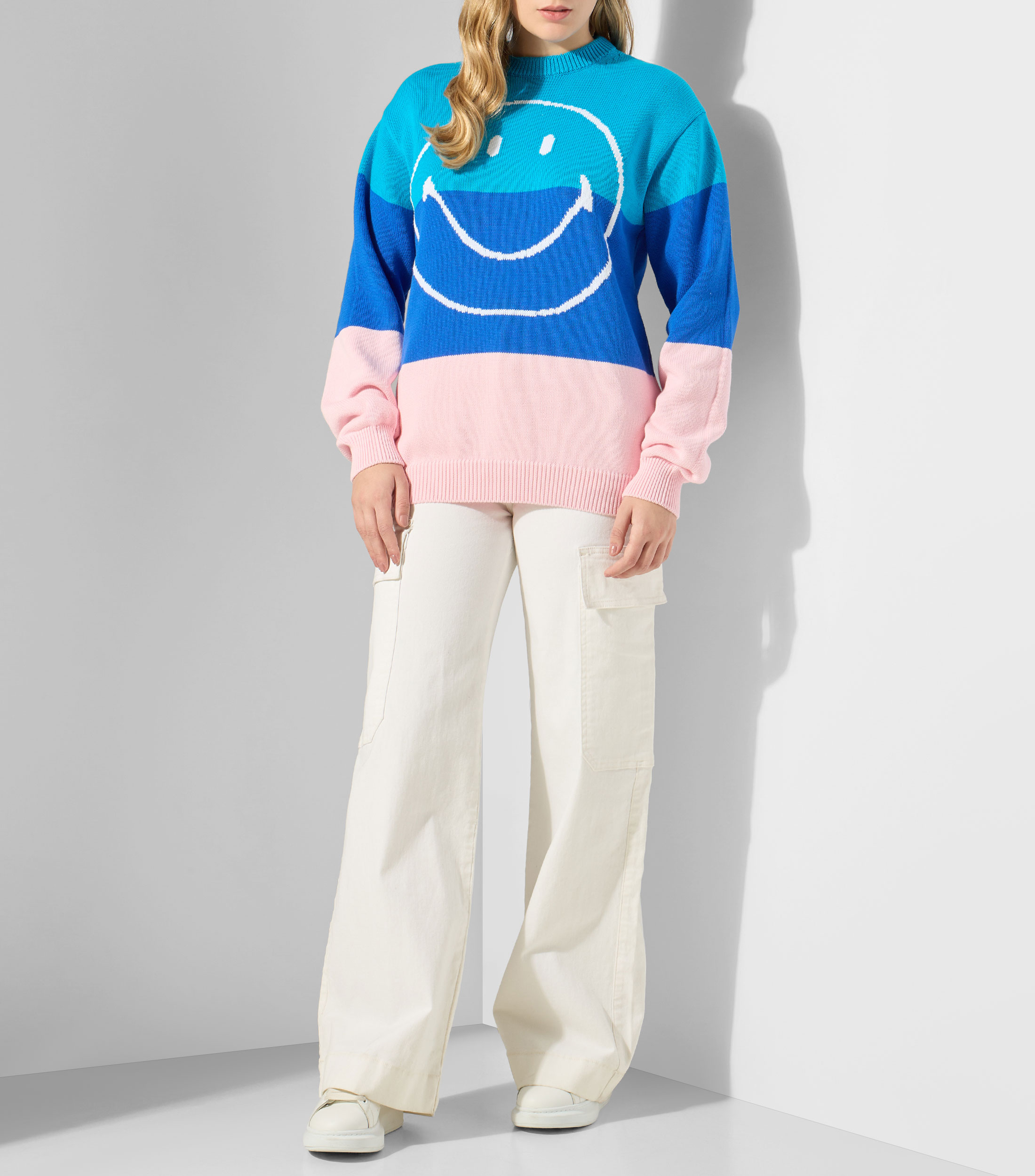 Suéter cuello redondo Mujer