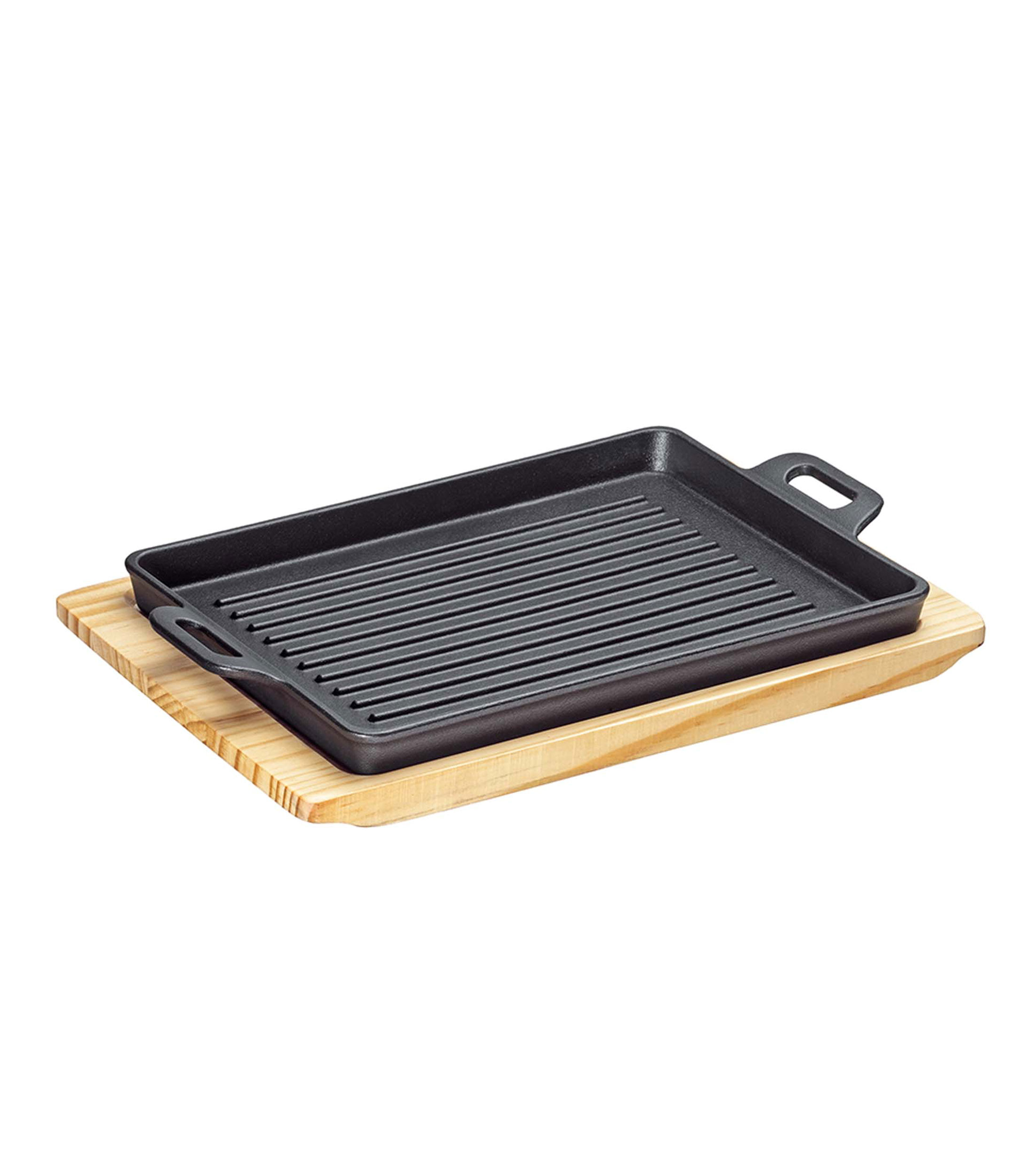 Bandeja Rectangular Hierro Con Base