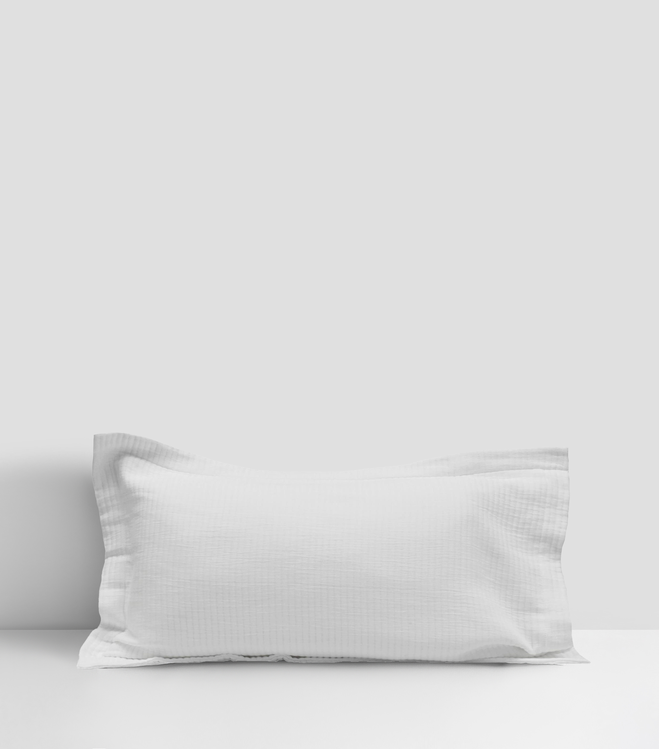 Funda Decorativa King Size de Algodón Susurro Blanca