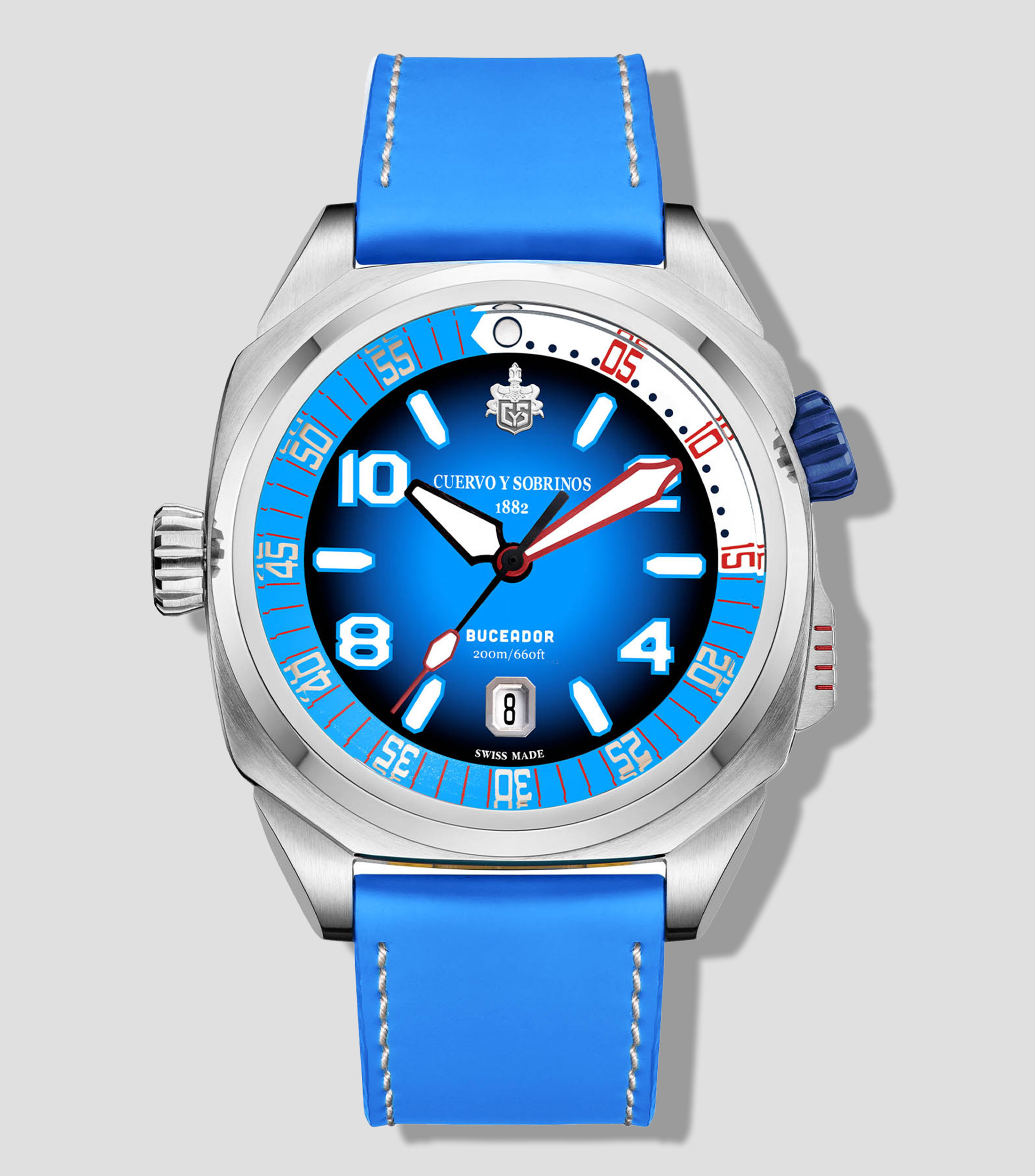 Reloj para Hombre Caribe deportivo plateado