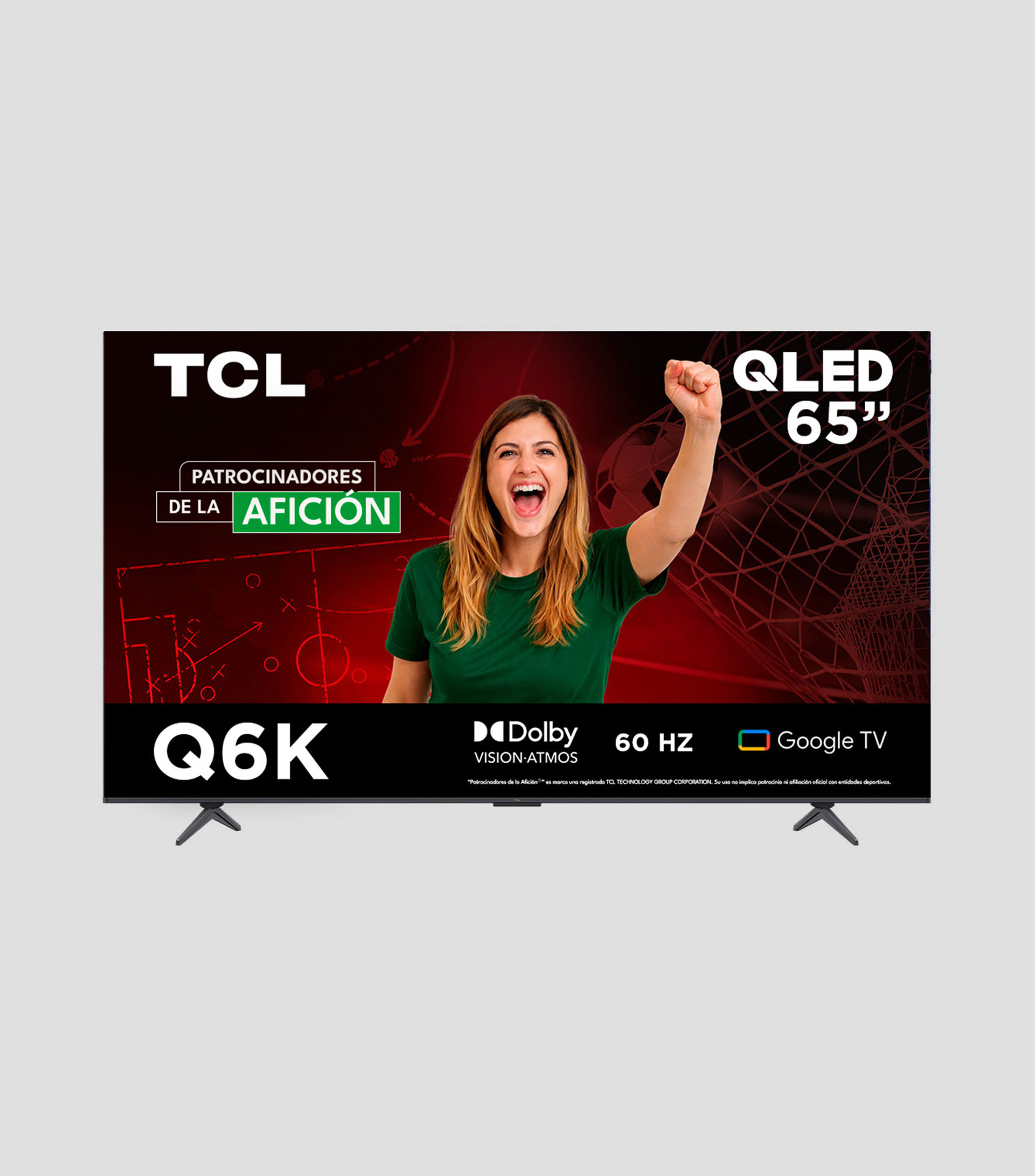 Pantalla 65 Pulgadas Plana QLED 4K Google TV 65Q6K