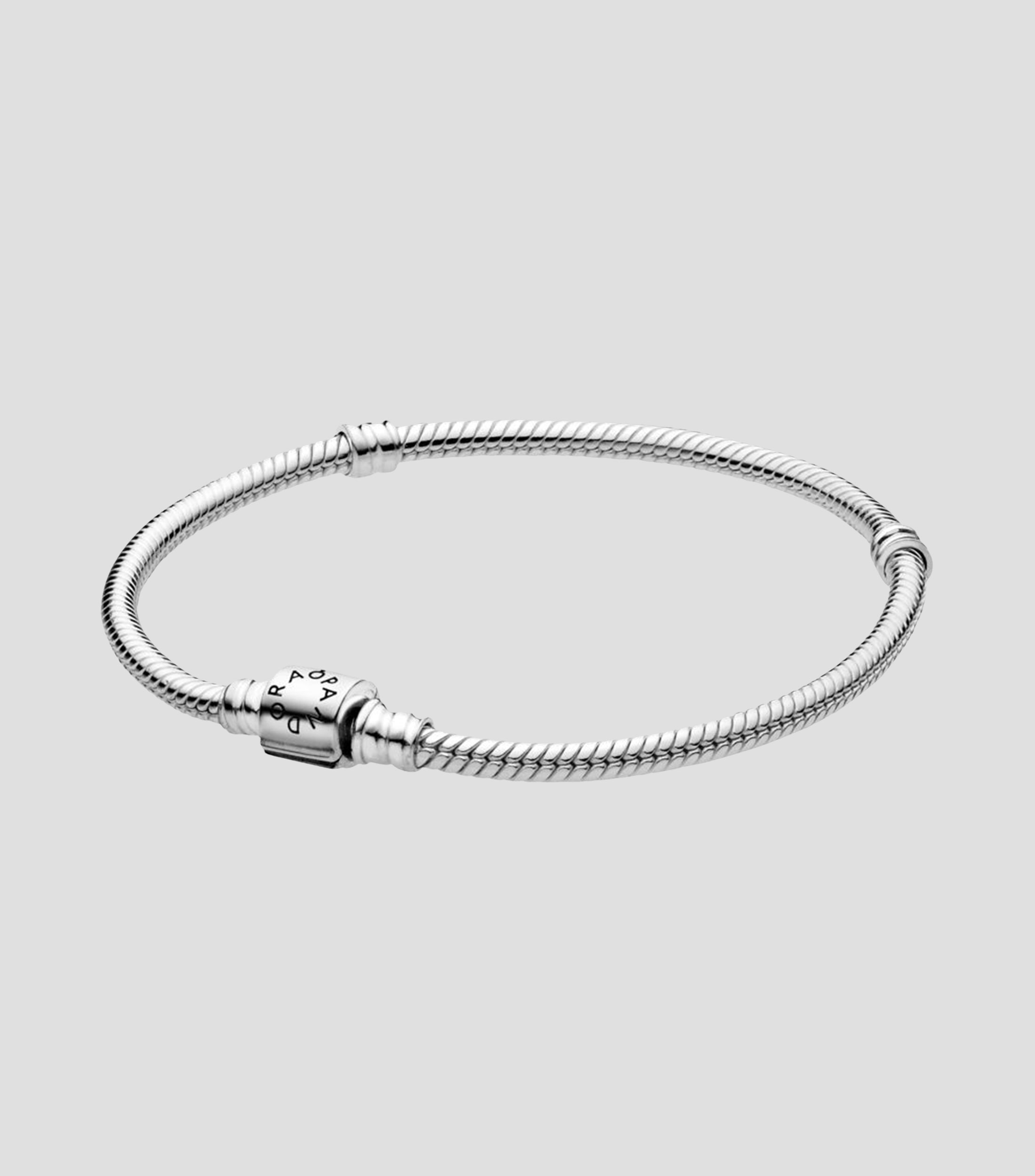 Brazalete en plata cadena serpiente Unisex