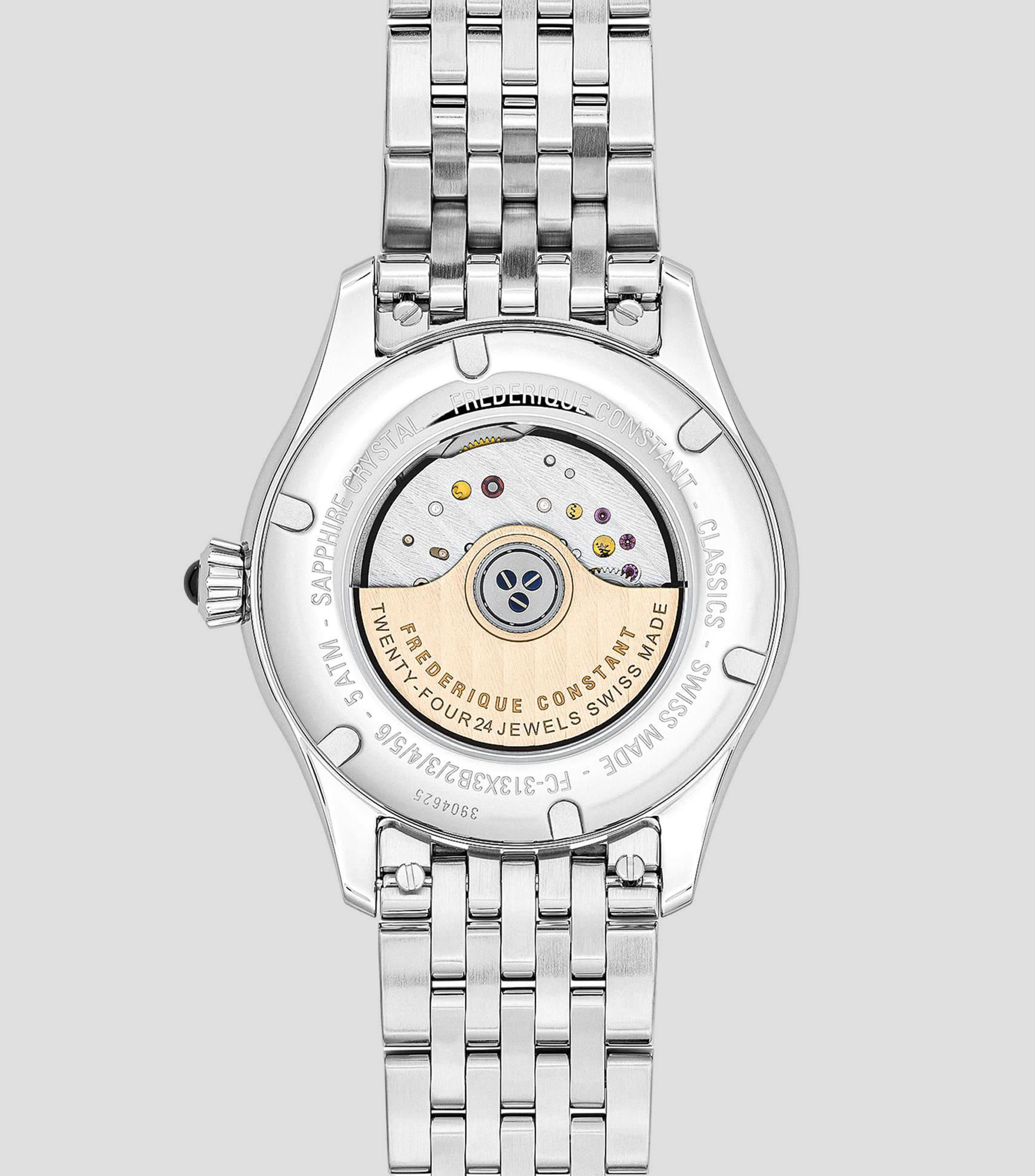 Reloj para Mujer Double heart Casual Plateado