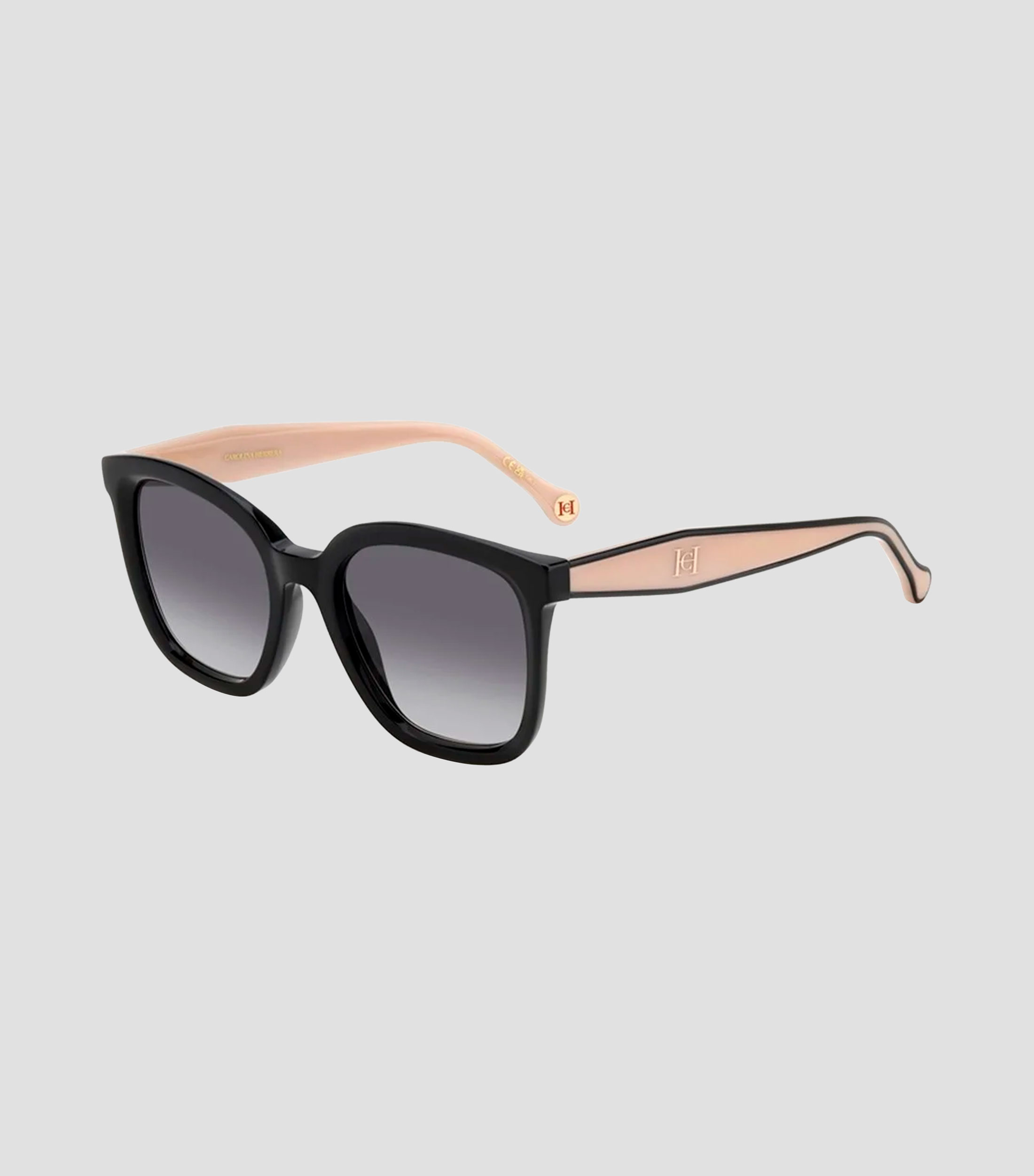 Lentes de sol cuadrados negro con dorado Mujer