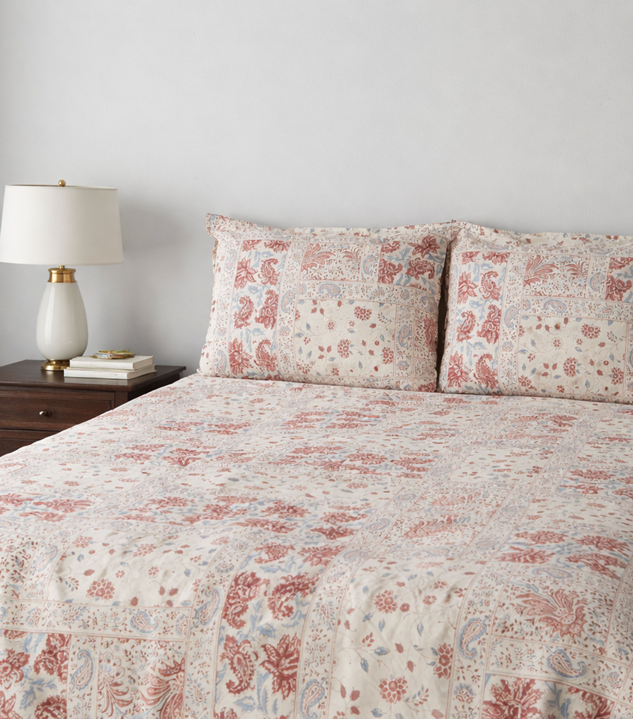 Juego de colcha matrimonial/queen size en algodón Katie multicolor