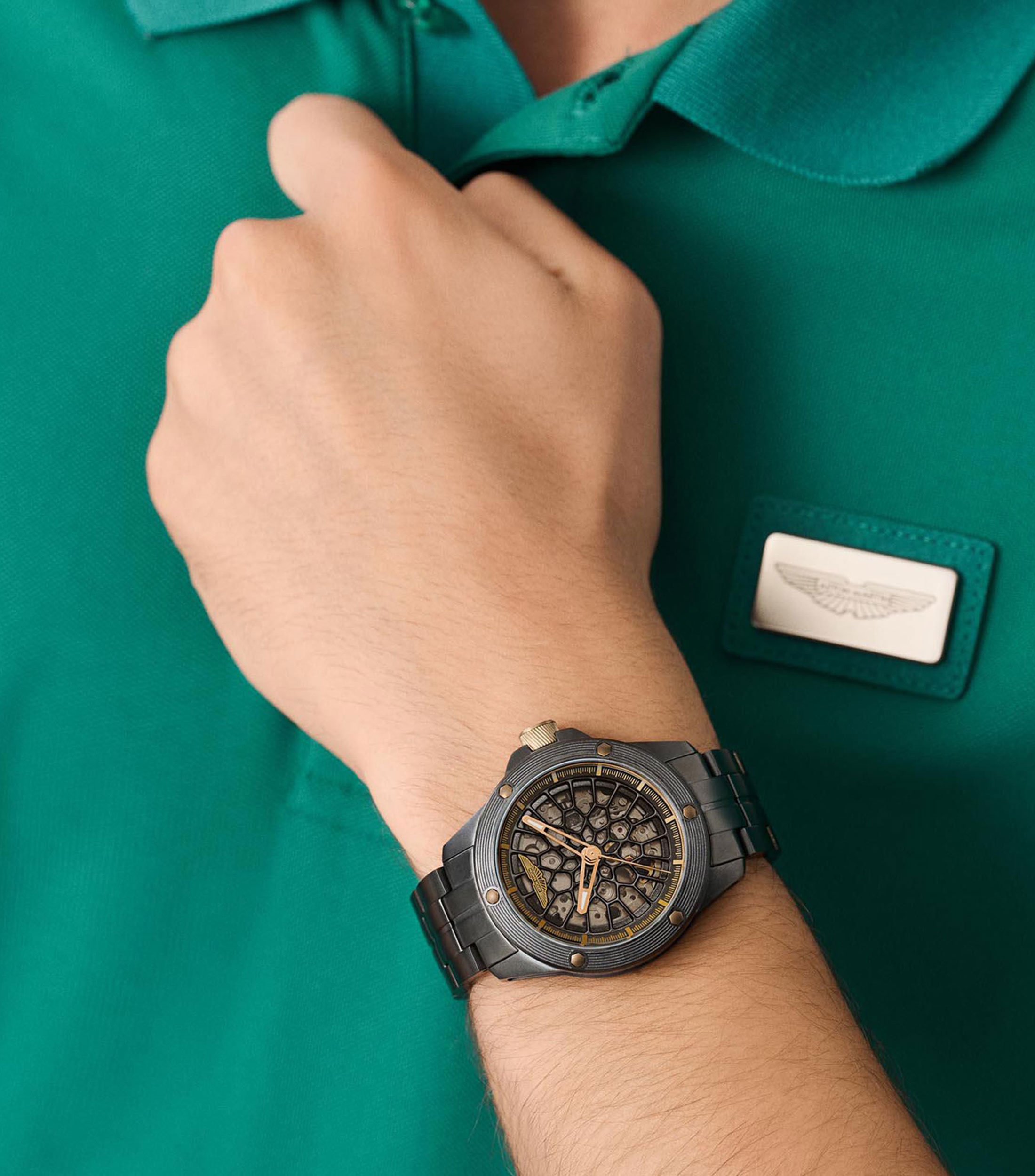 Reloj para hombre Thrill Rim Automático Deportivo Negro