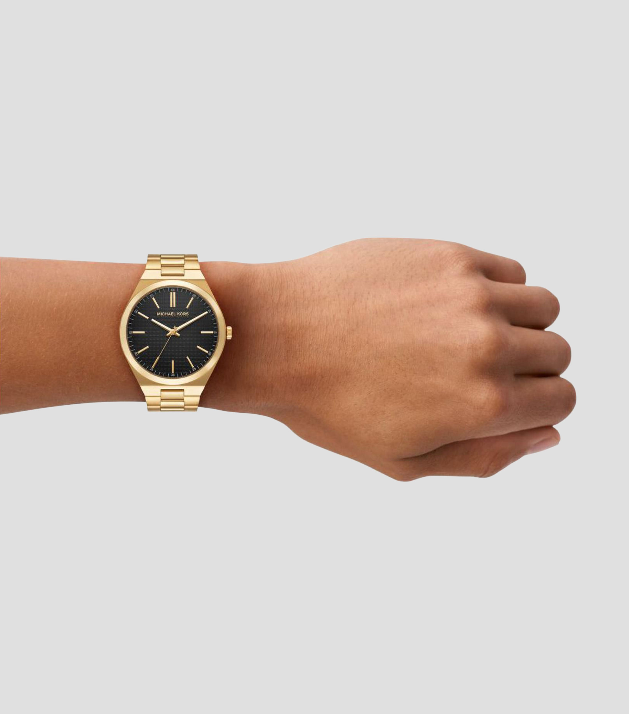 Reloj para Hombre Lennox Casual Negro, Dorado