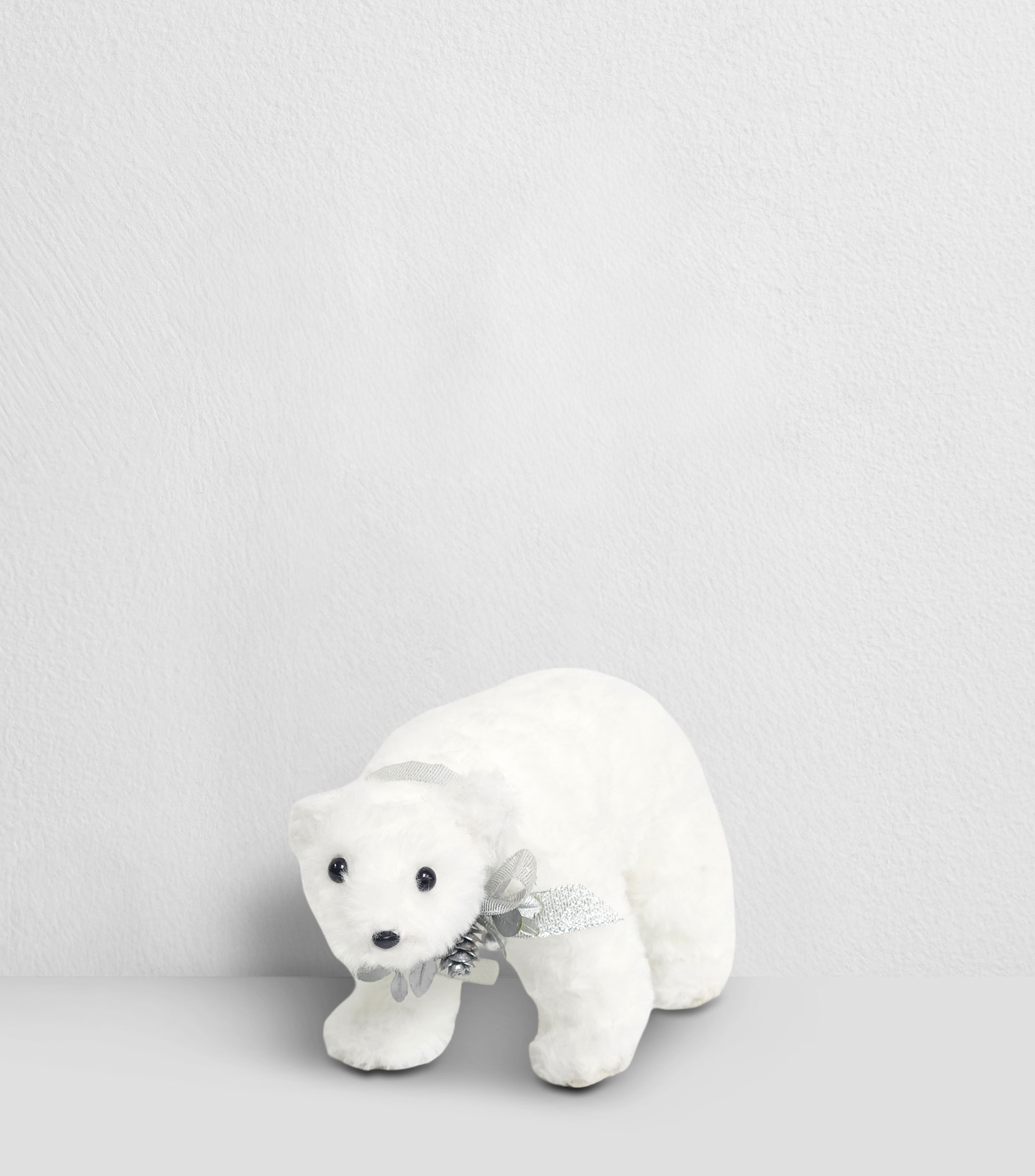 Figura navideña decorativa Frosty Crystal Oso Polar