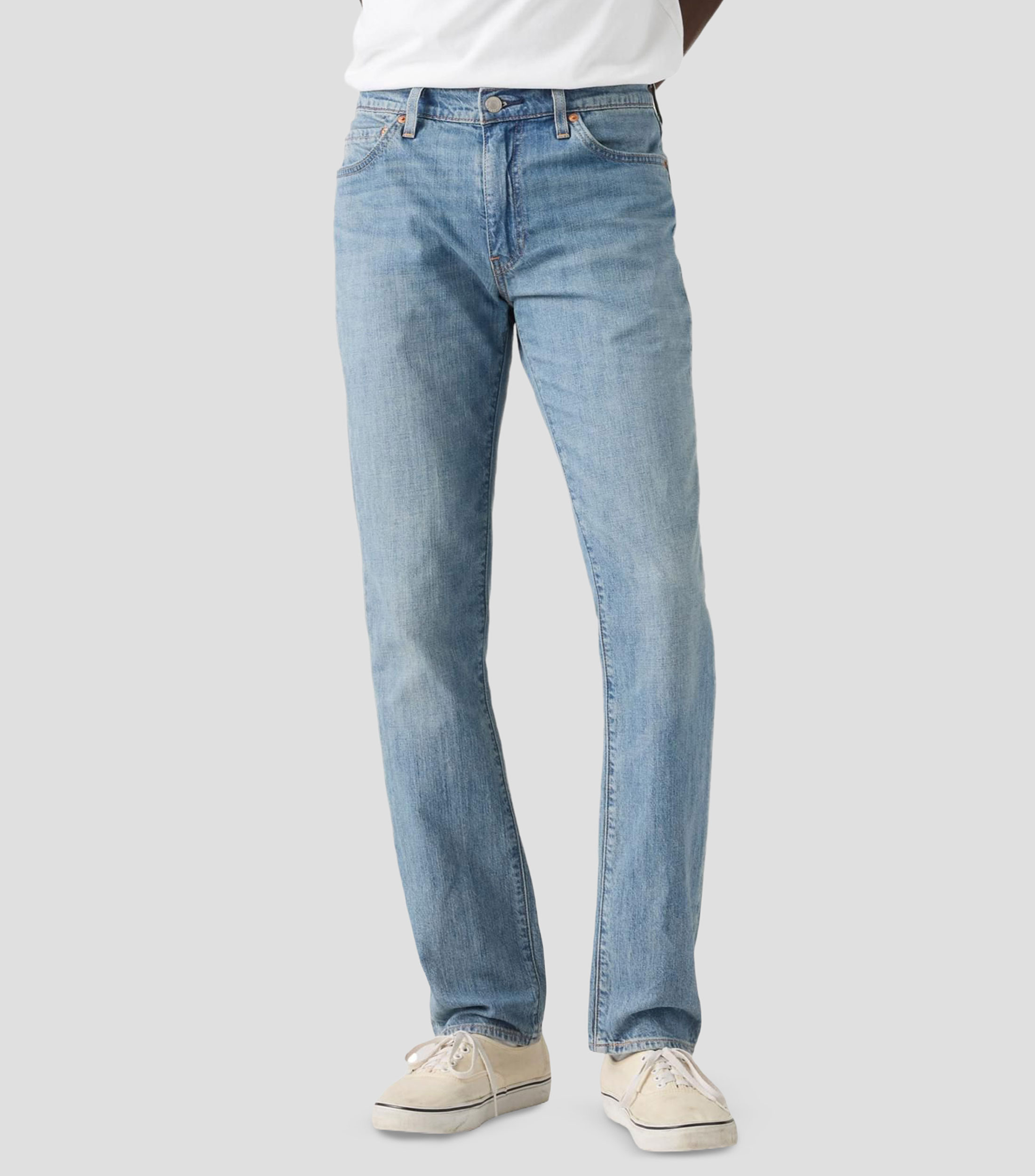 Jeans recto sólido Hombre