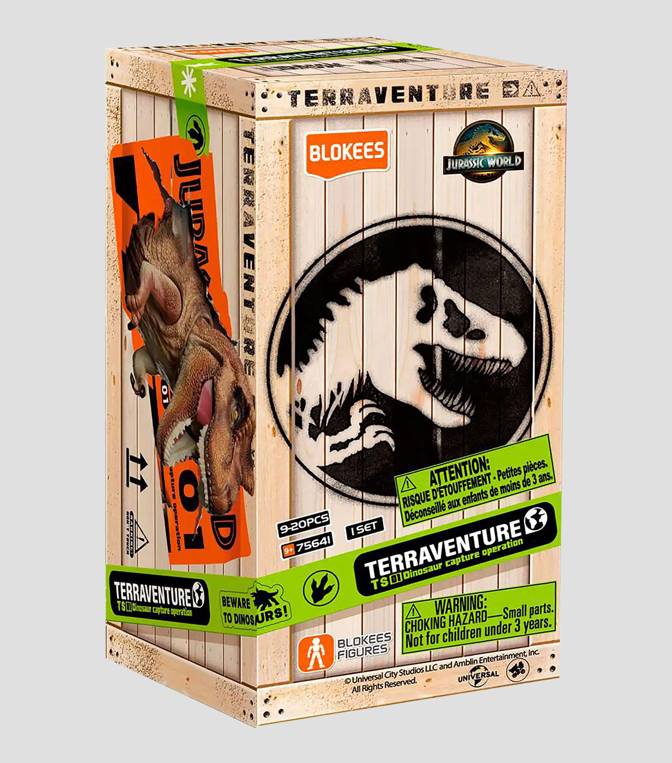 Figura sorpresa coleccionable Jurassic World Terraventure Dinosaur capture operation