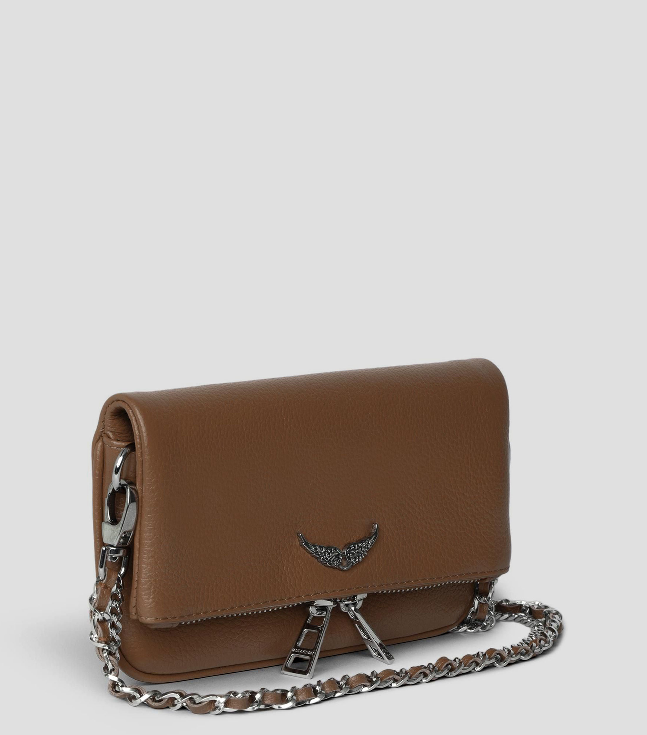 Bolsa crossbody en piel Rock Mini lisa Mujer