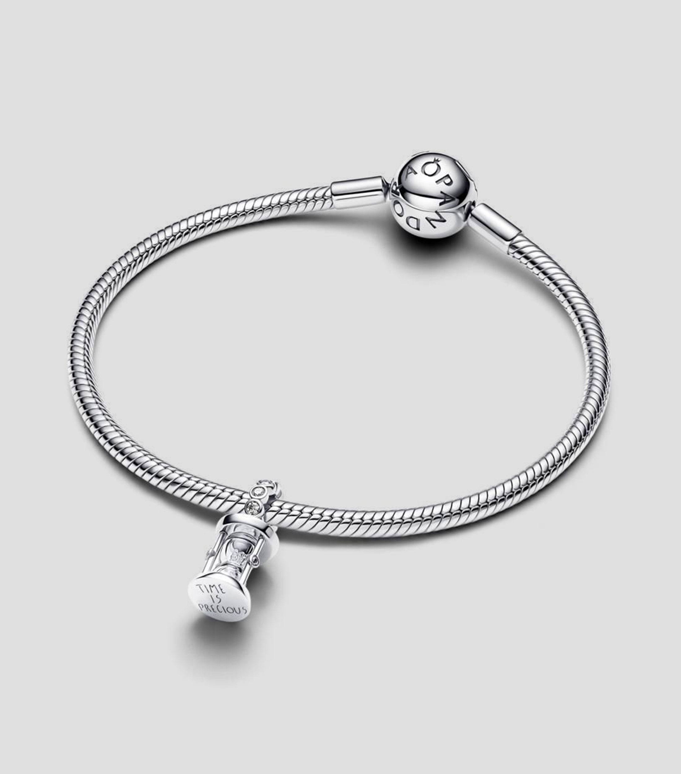 Charm Reloj de arena en plata .925 Unisex