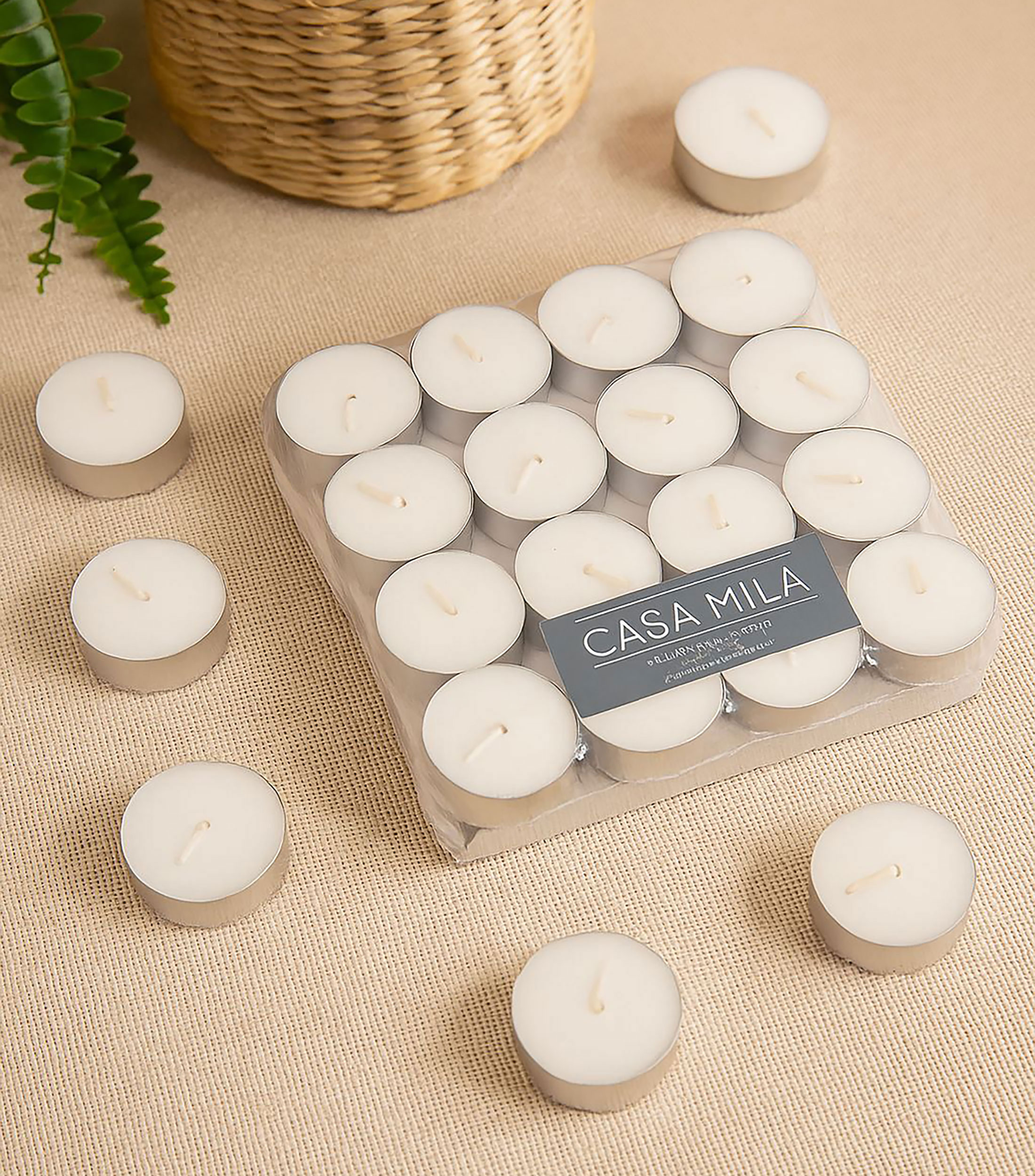 Set 50 velas decorativas Colonial Candle sin fragancia