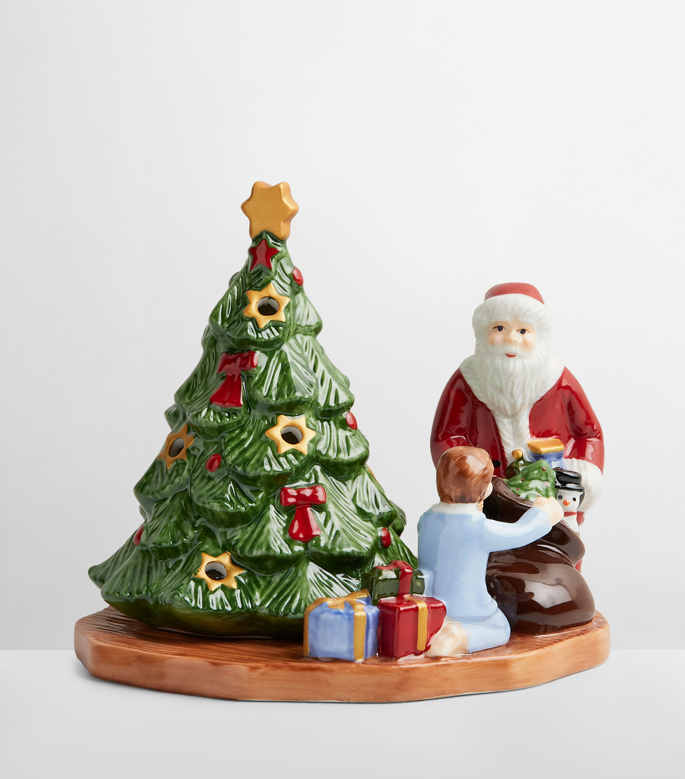 Portavela Christmas Toy's en porcelana