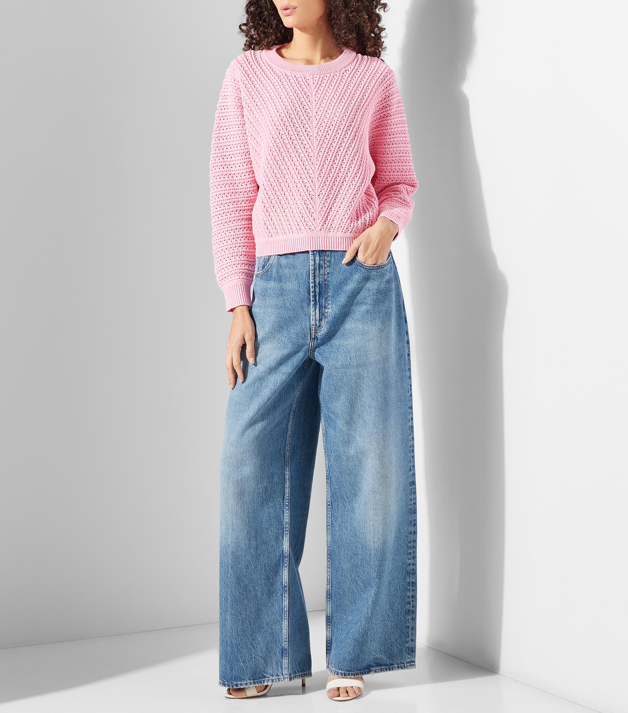 Suéter cuello redondo Mujer