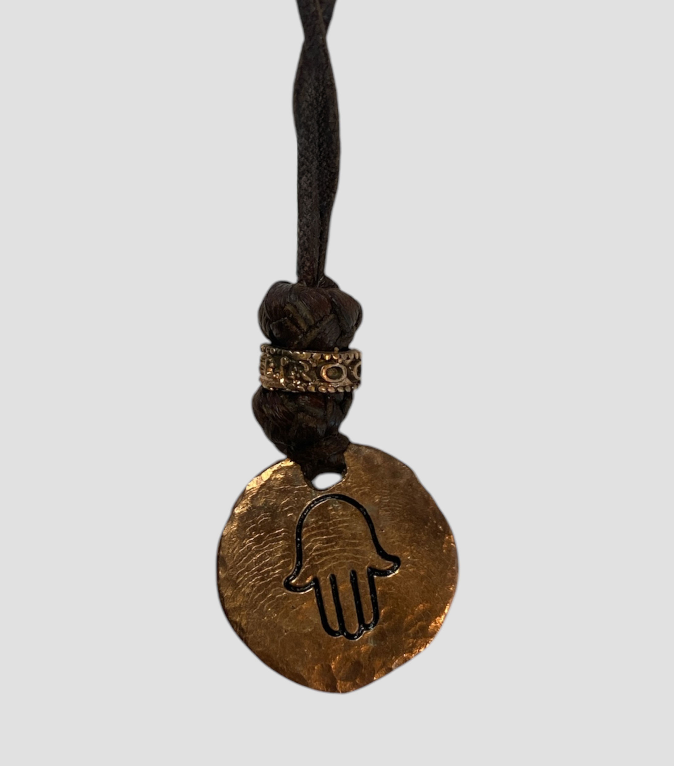 Collar La Circle Hamsa Hand Hombre
