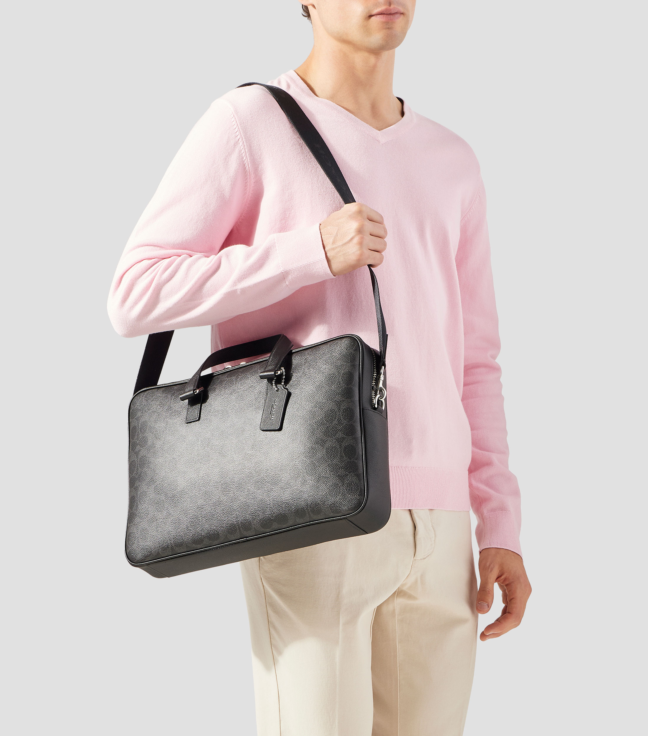 Portafolio con monogram Hombre