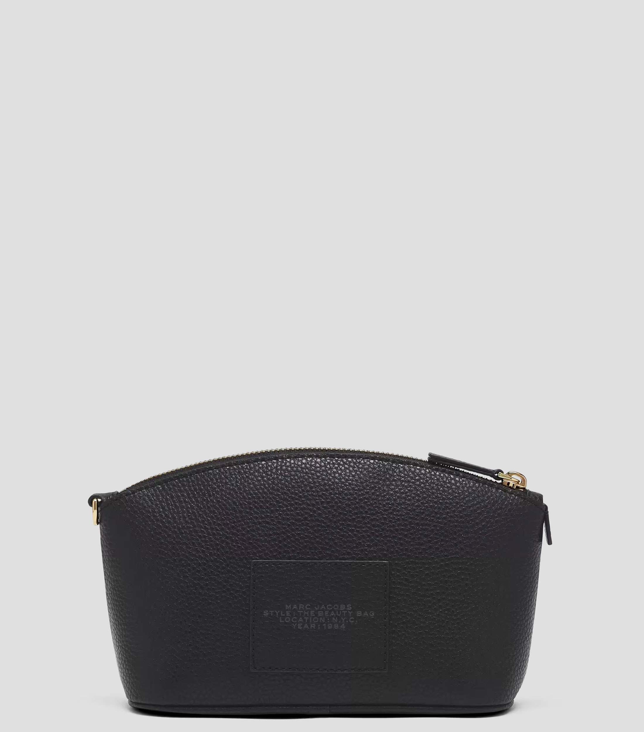 Cosmetiquera The Beauty Bag negra estampada en piel Mujer