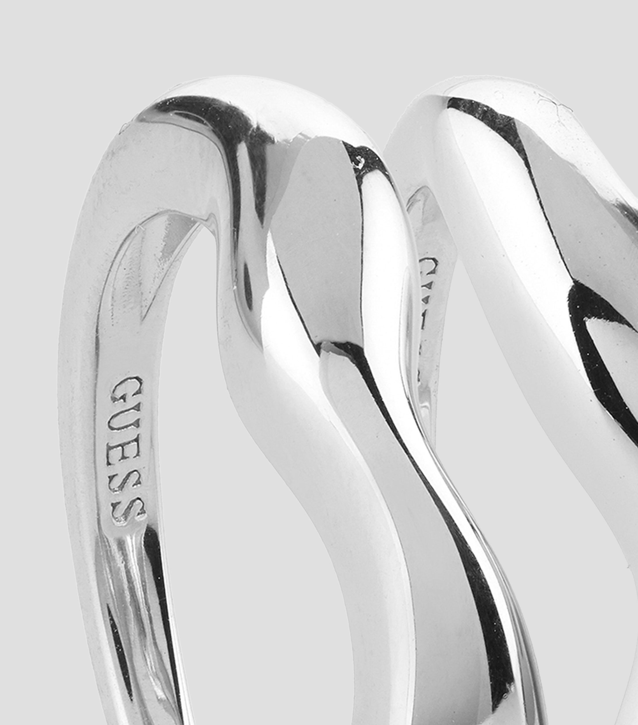 Anillo doble en plata .925 Fluid Mujer