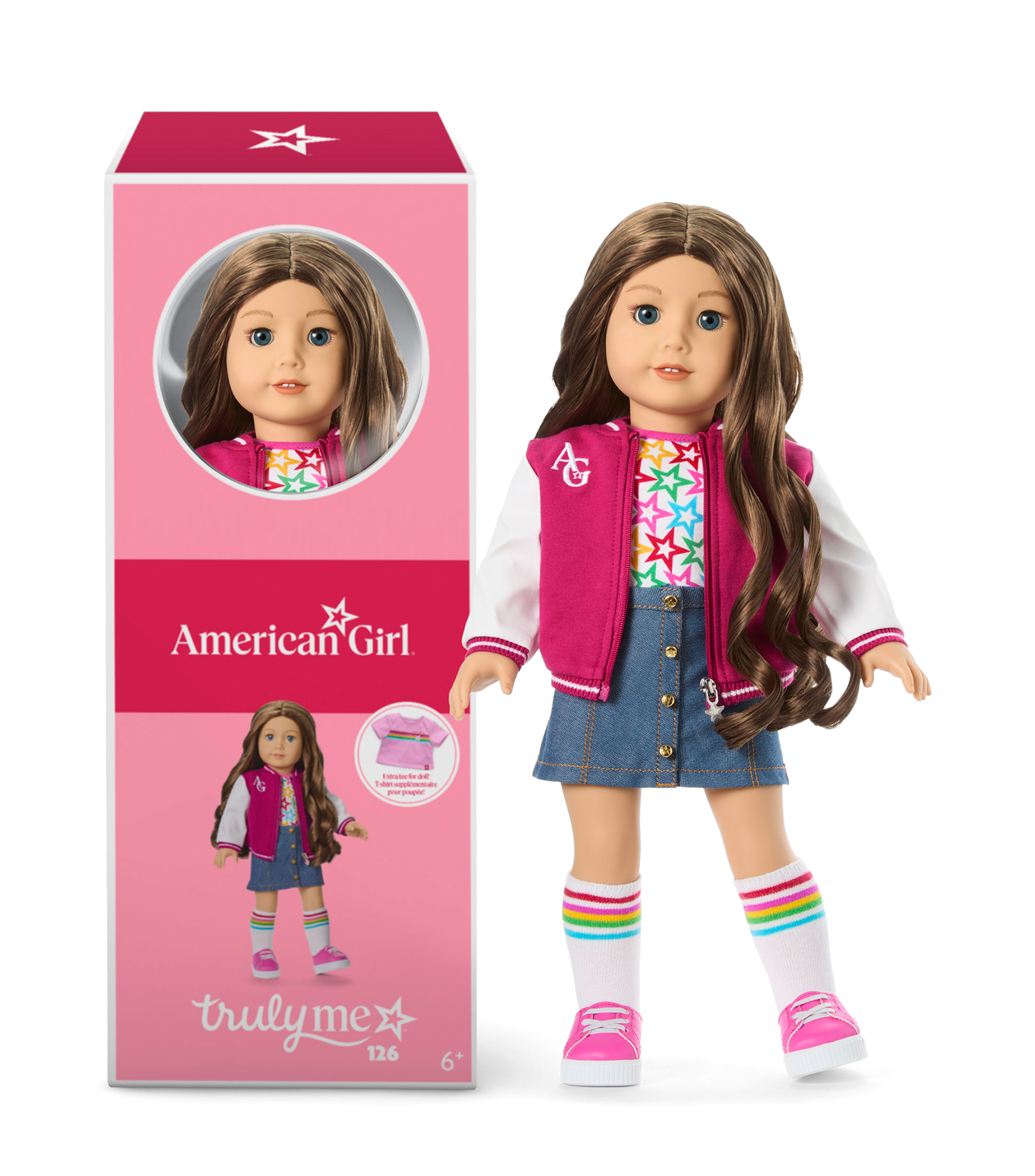 Muñeca Truly Me, cabello castaño oscuro con caireles