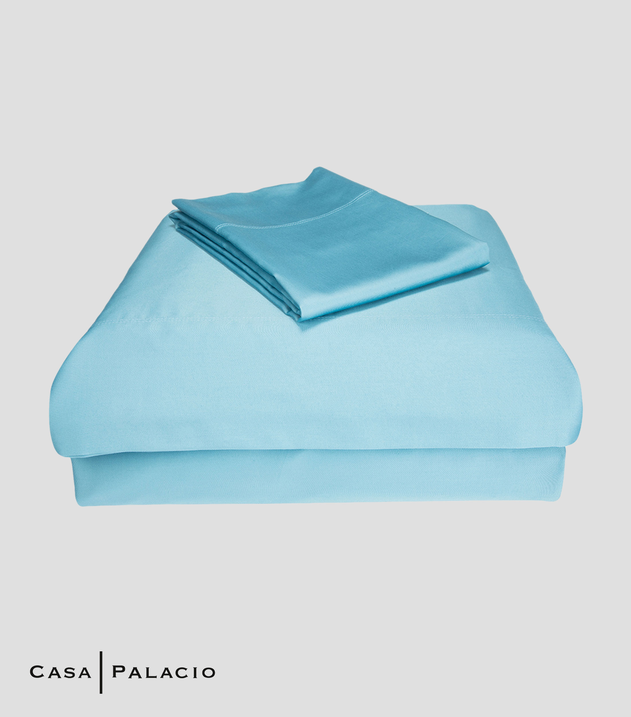 Juego de Sábanas King Size Azul Claro
