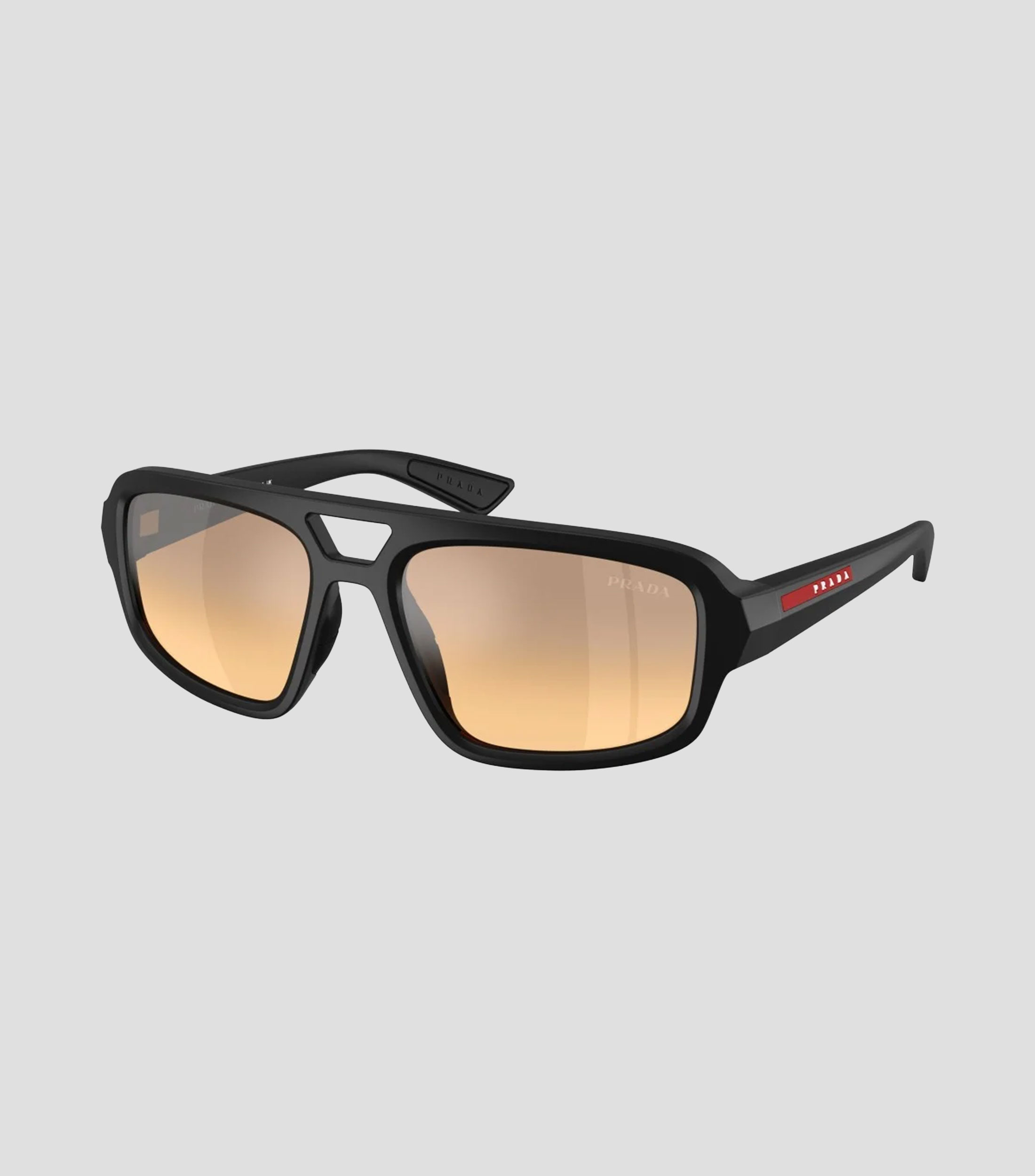 Lentes de sol rectangulares Linea Rossa negro mate Unisex