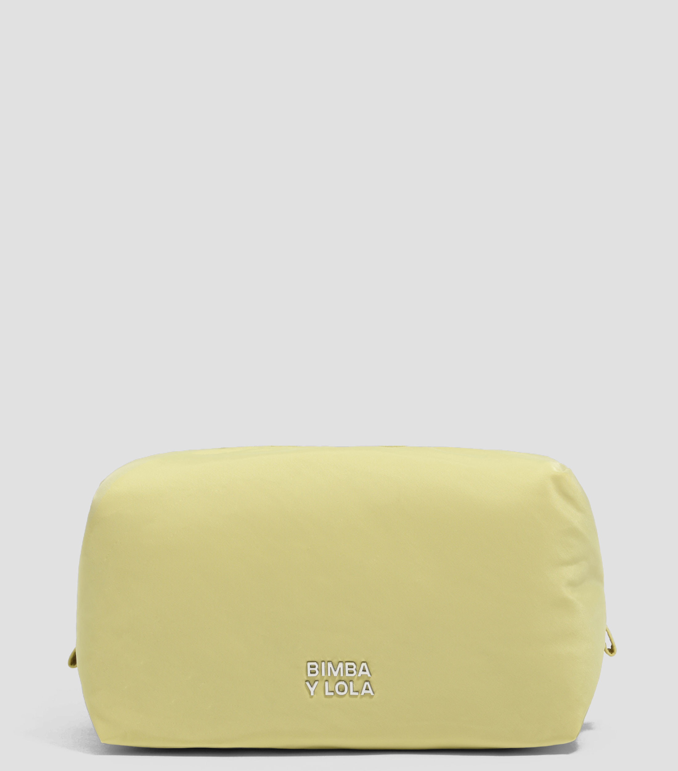 Neceser grande nylon lima palido Mujer