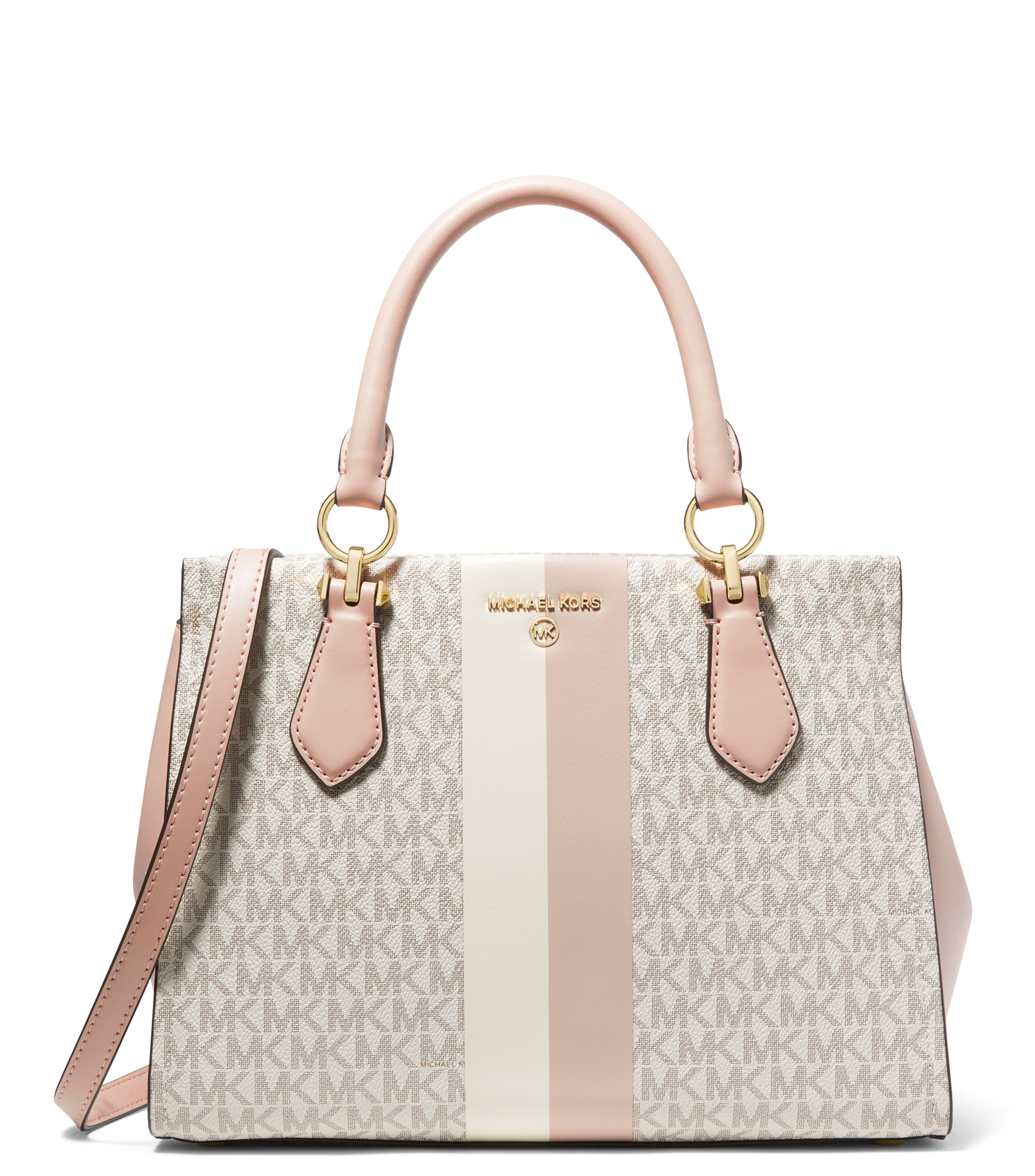 Michael Kors: Bolso satchel bicolor con monogram Marilyn Mujer