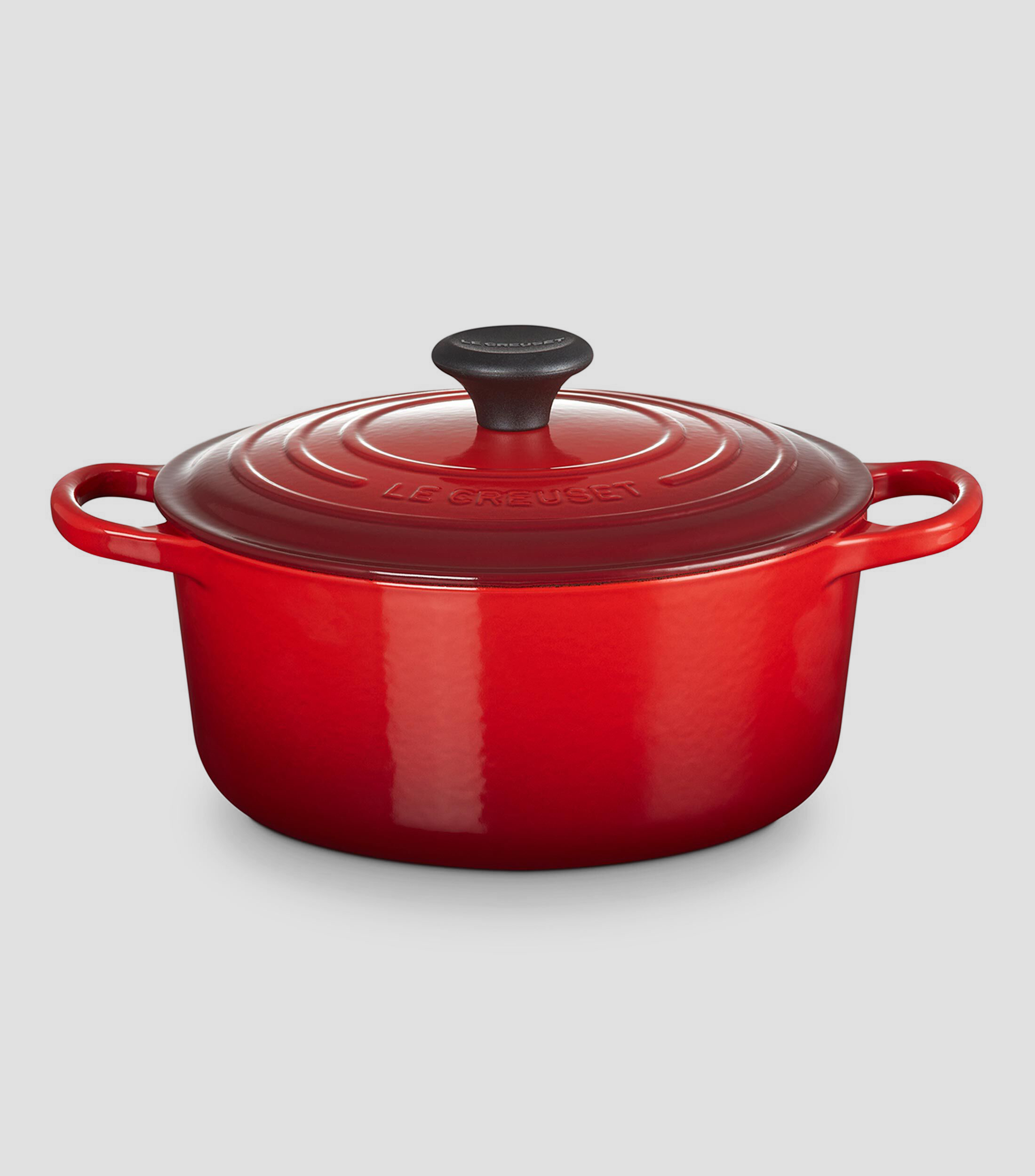 Cacerola en hierro colado esmaltado 4.2 L rojo cerise