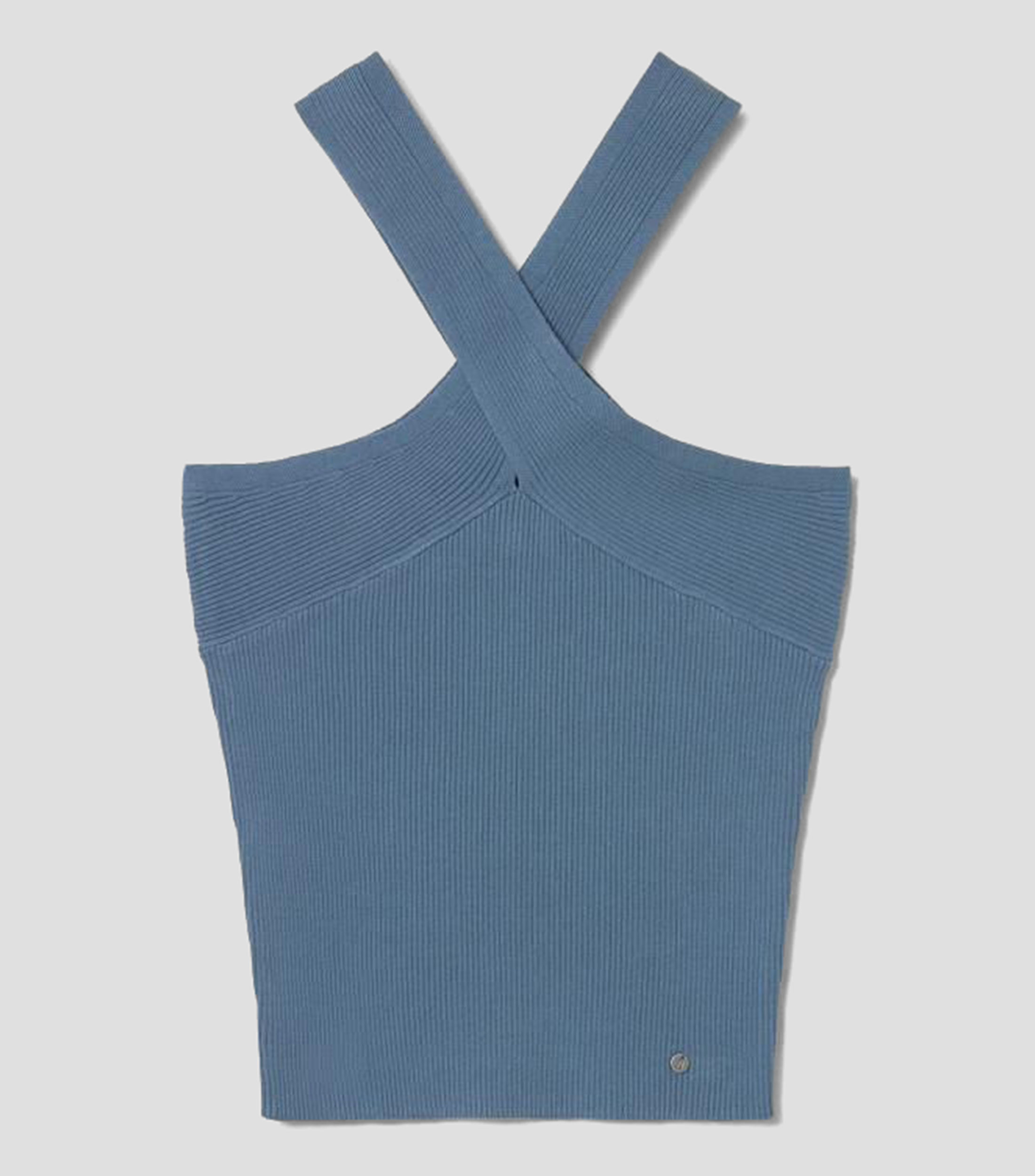 Blusa lisa sin mangas Mujer