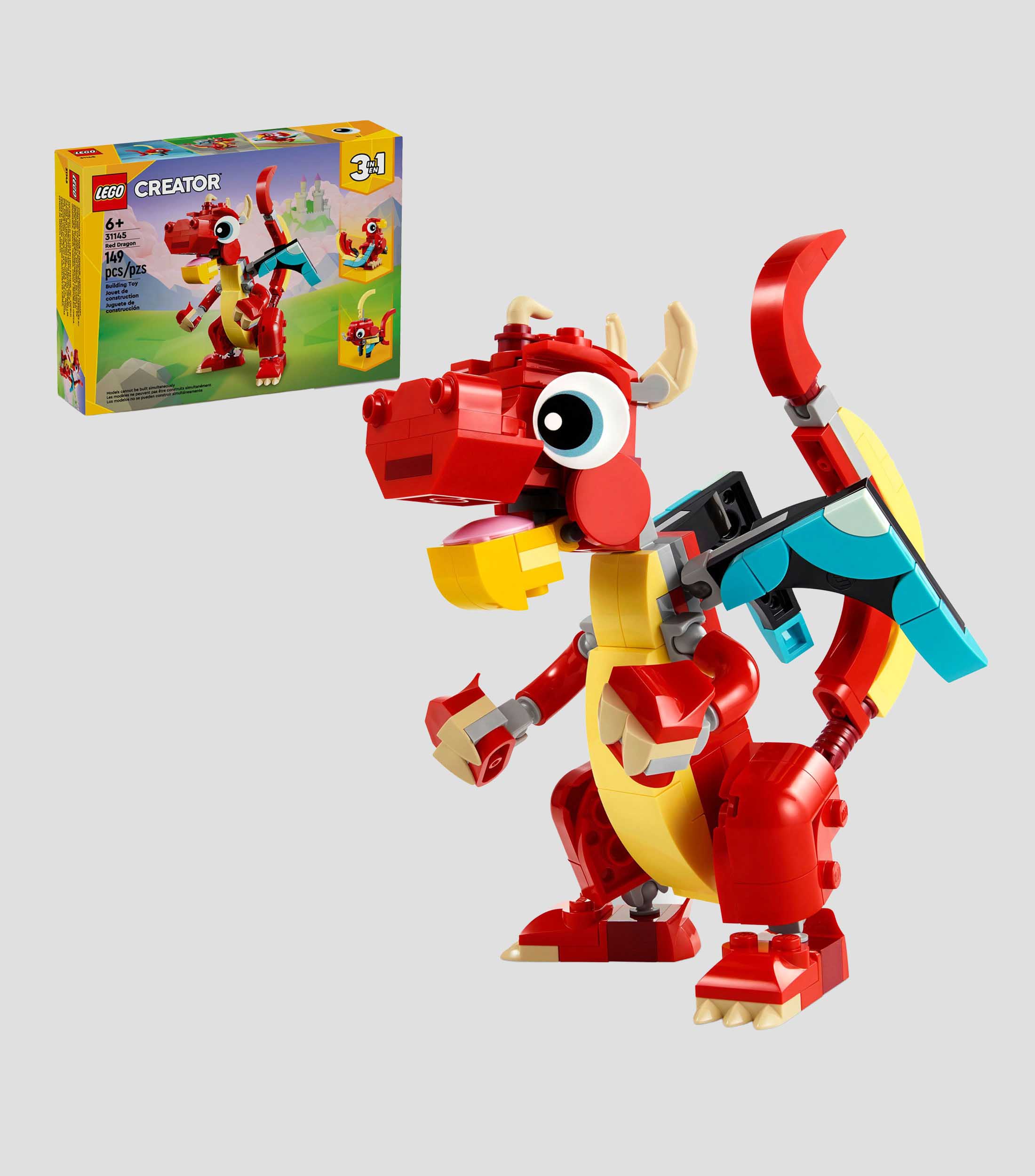 Lego Creator, Dragon Rojo 31145