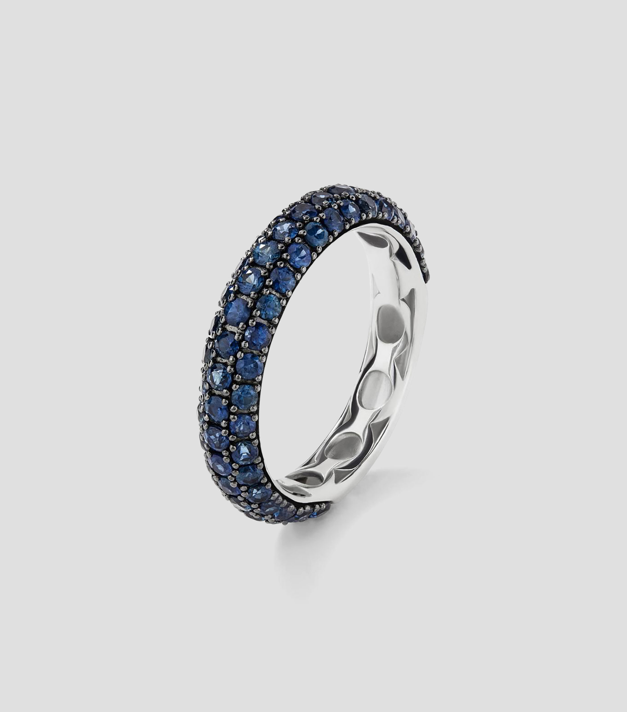 Anillo en plata .925 con zafiro Mujer