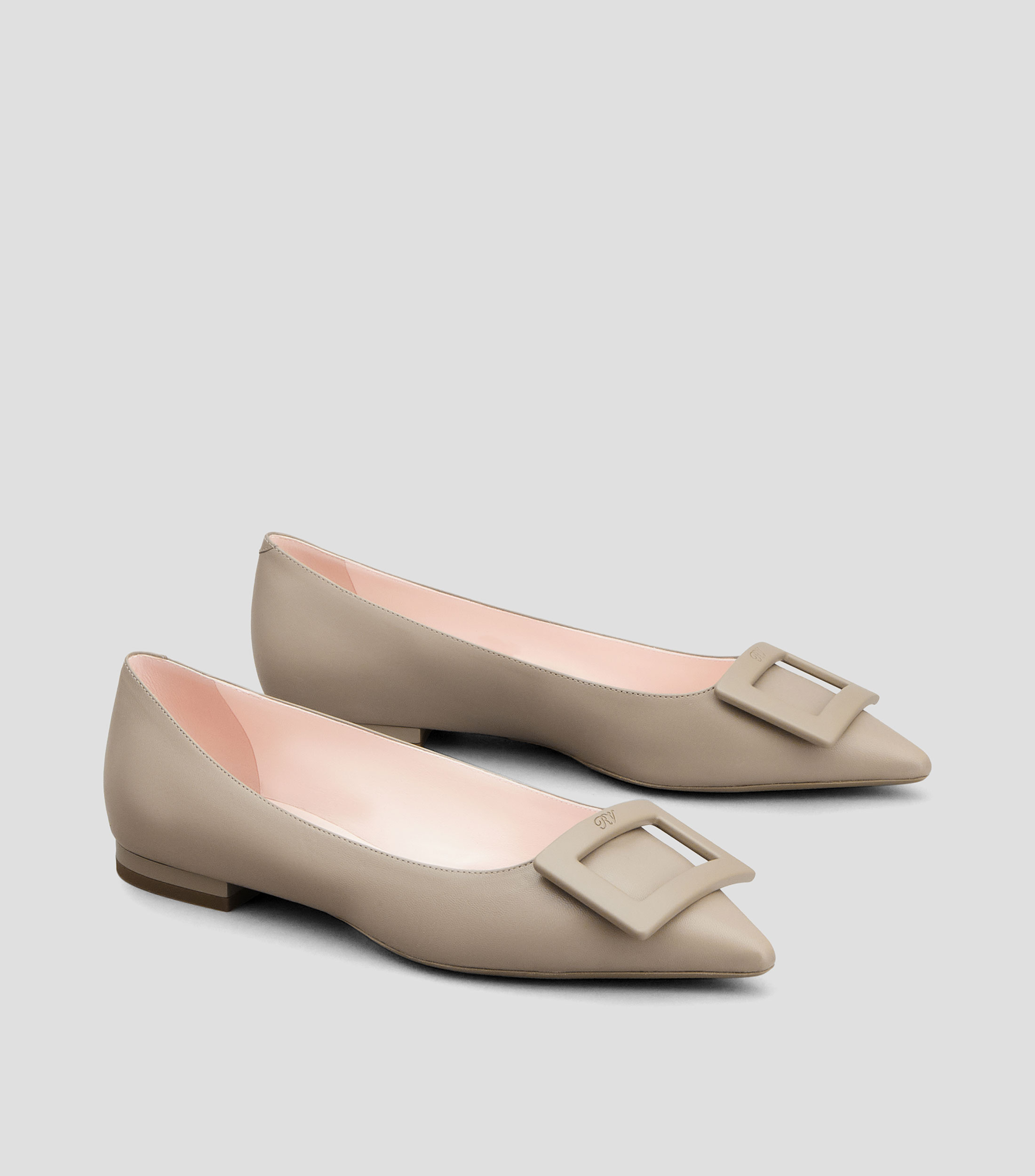 Flats Gommettine con tacón cuadrado y hebilla Mujer