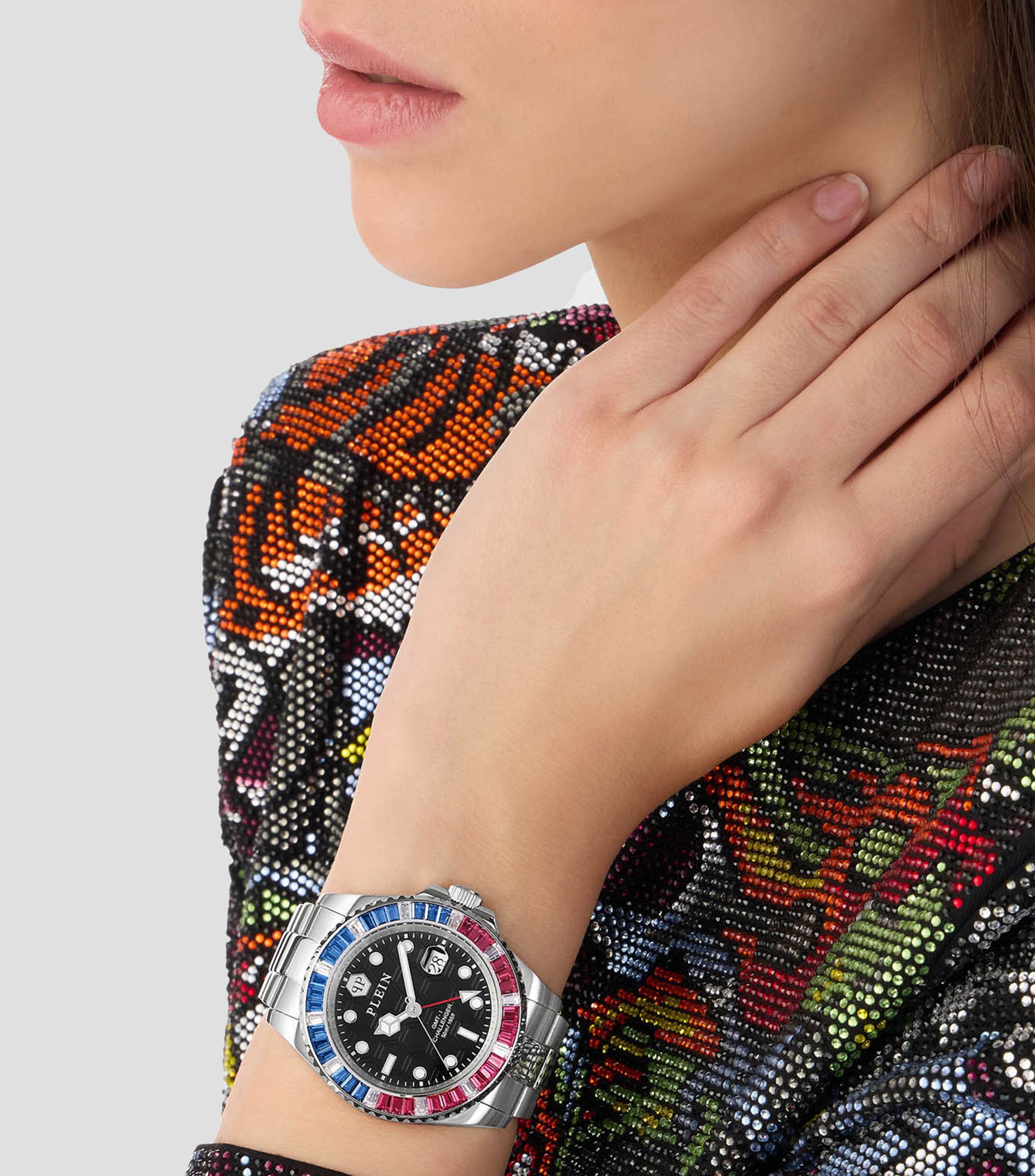 Reloj para Mujer GMT-I Challenger Baguettes Casual, Plateado