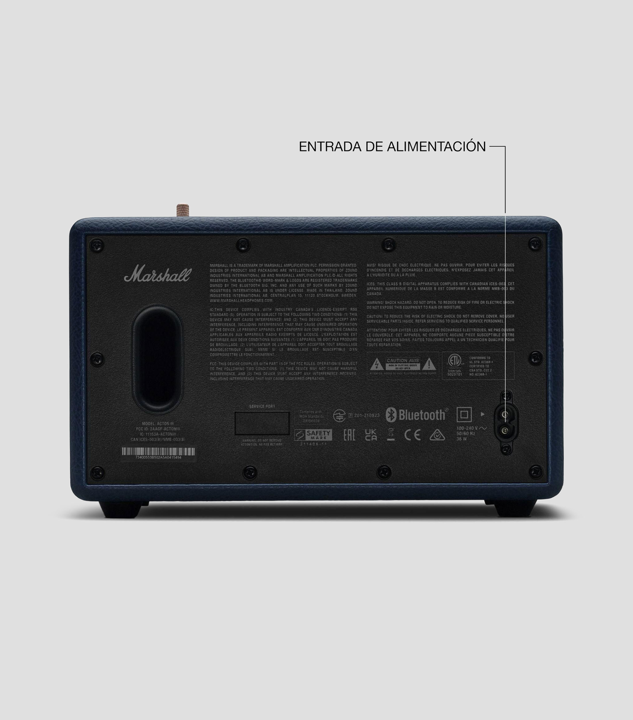 Bocina inalámbrica Bluetooth Action III Negra, 100-240V